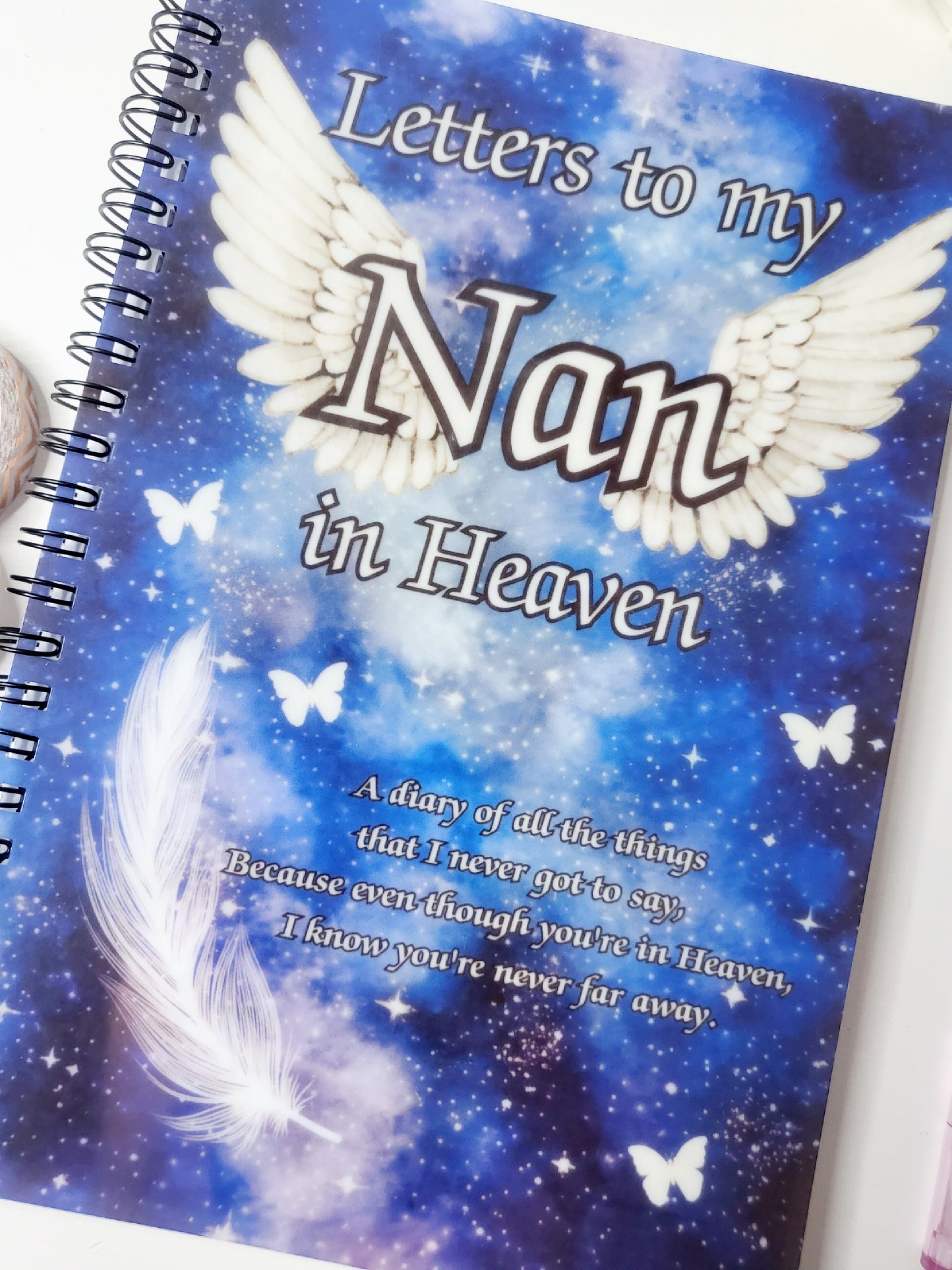 Personalised Letters to Heaven Memorial A5 Notebook