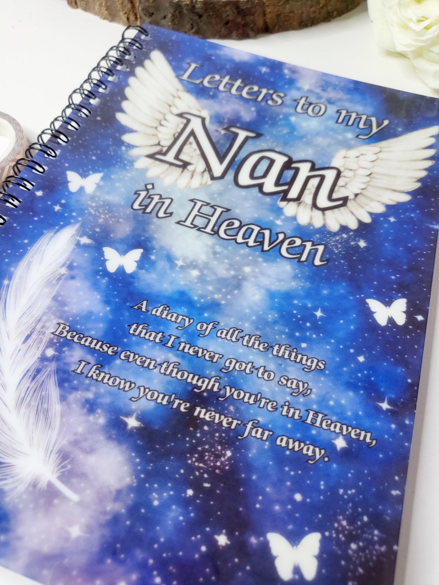 Personalised Letters to Heaven Memorial A5 Notebook