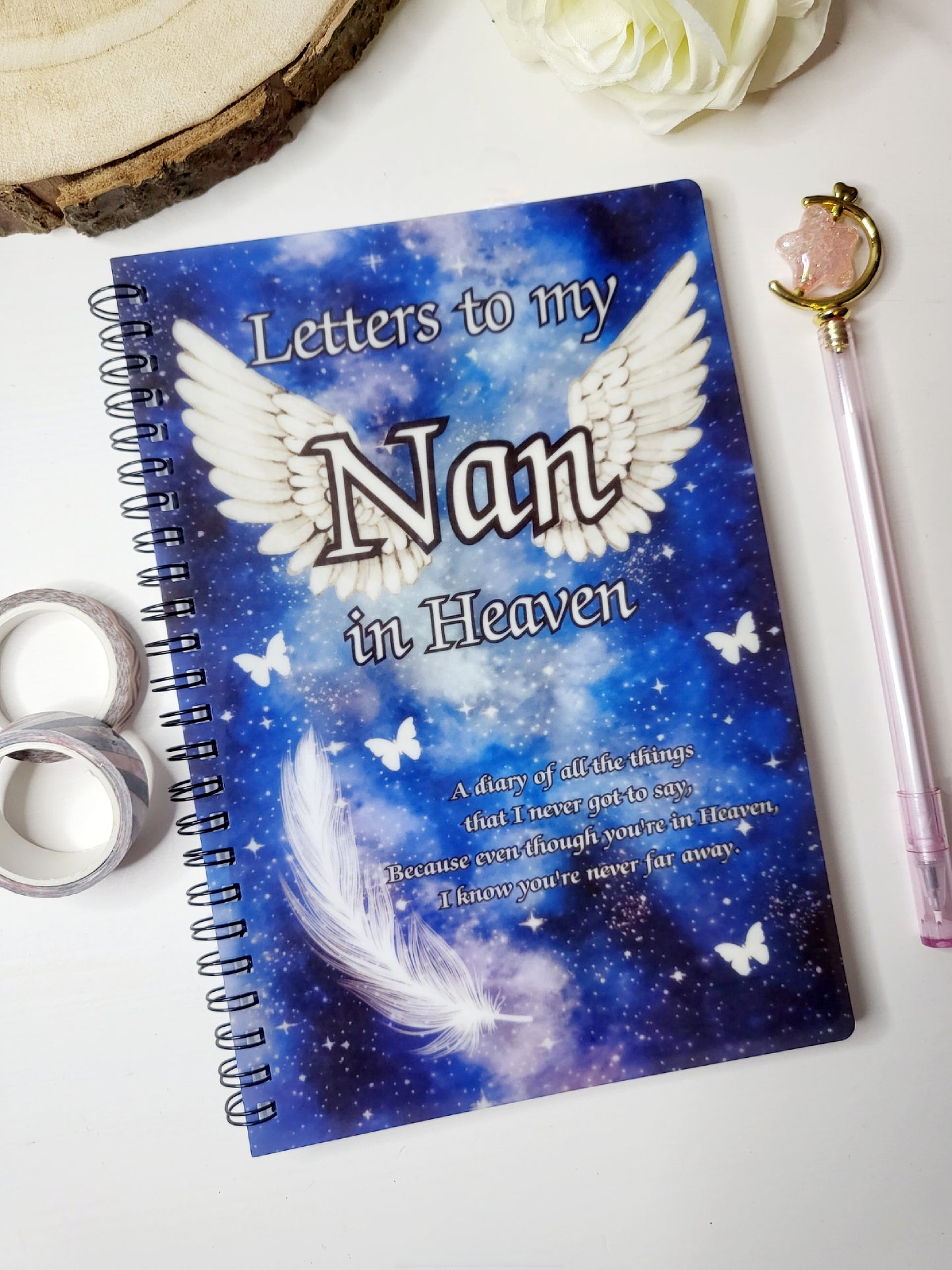 Personalised Letters to Heaven Memorial A5 Notebook