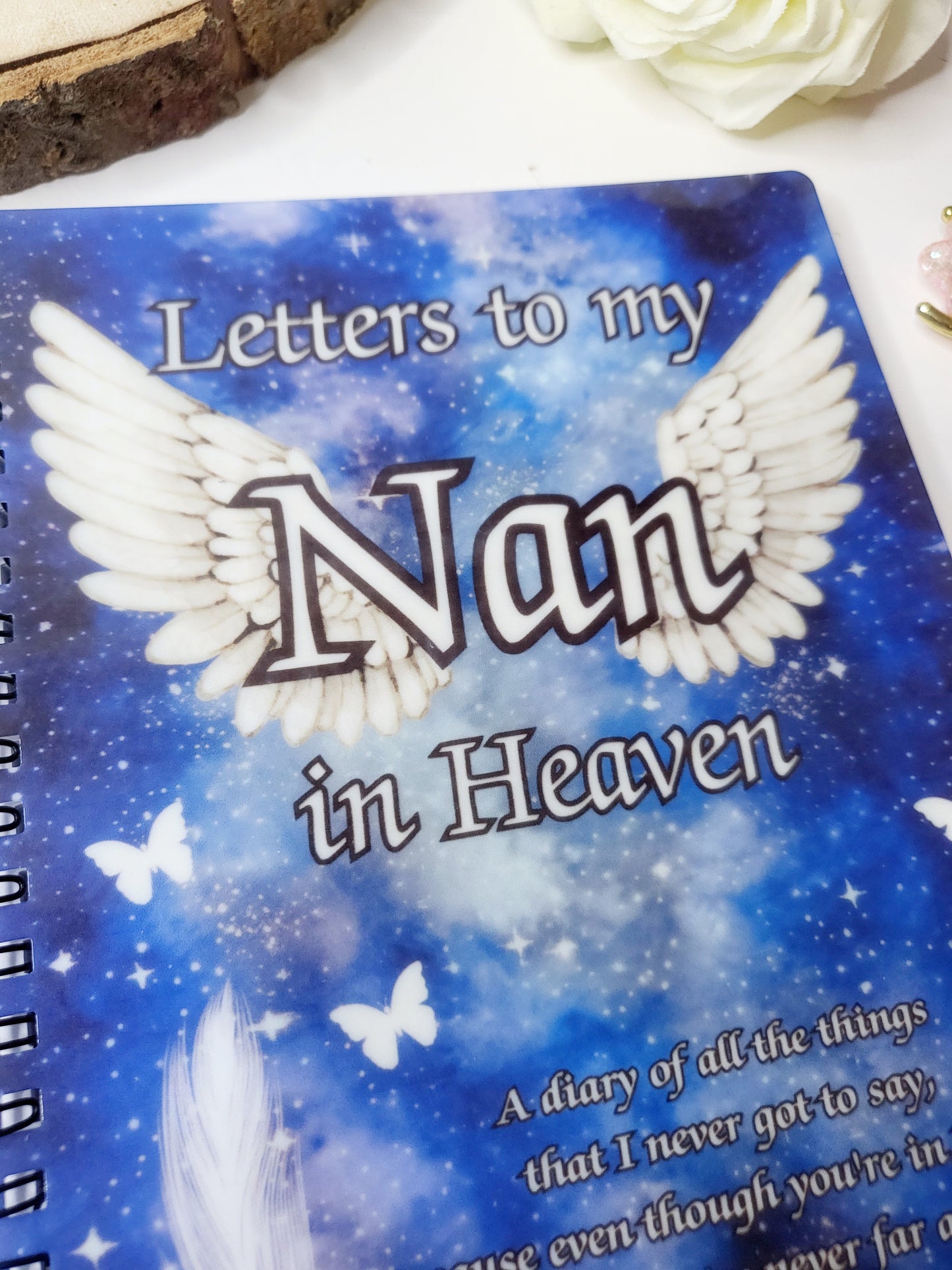 Personalised Letters to Heaven Memorial A5 Notebook