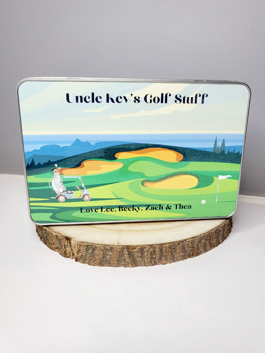 Personalised Golf Tin