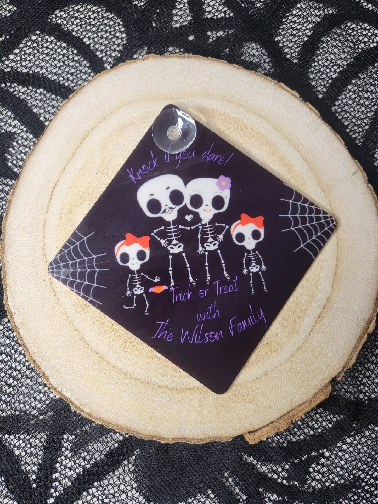 Personalised Halloween Suction Window Sign