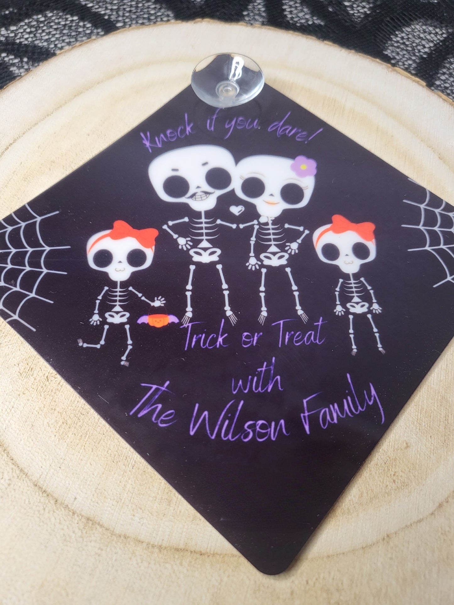 Personalised Halloween Suction Window Sign