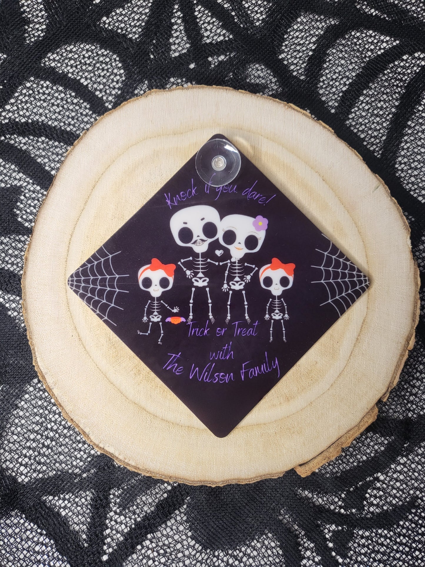 Personalised Halloween Suction Window Sign