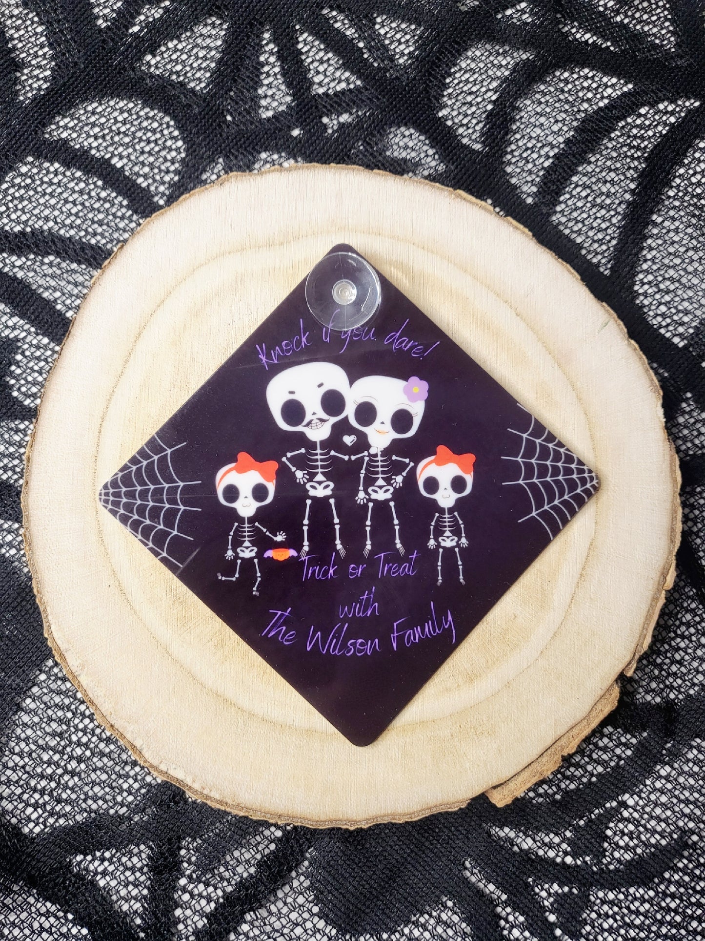 Personalised Halloween Suction Window Sign