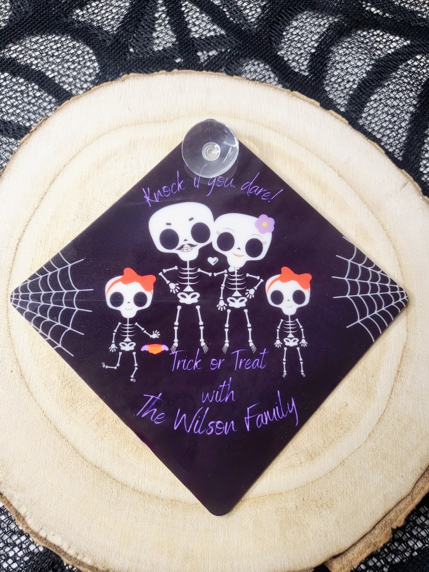 Personalised Halloween Suction Window Sign