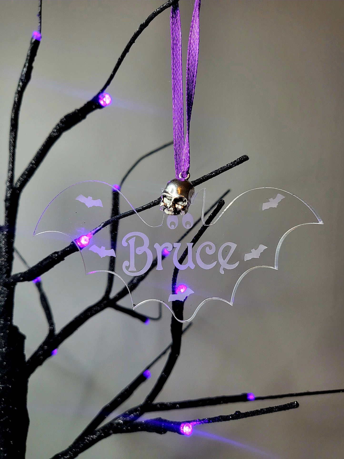 Personalised Halloween Bat Decoration