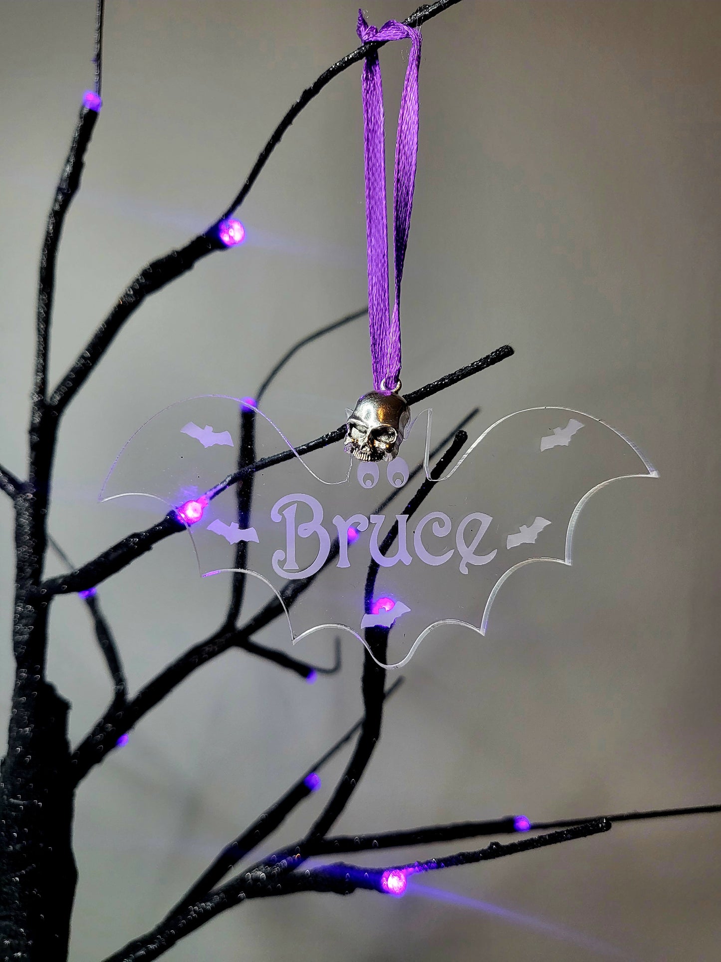 Personalised Halloween Bat Decoration