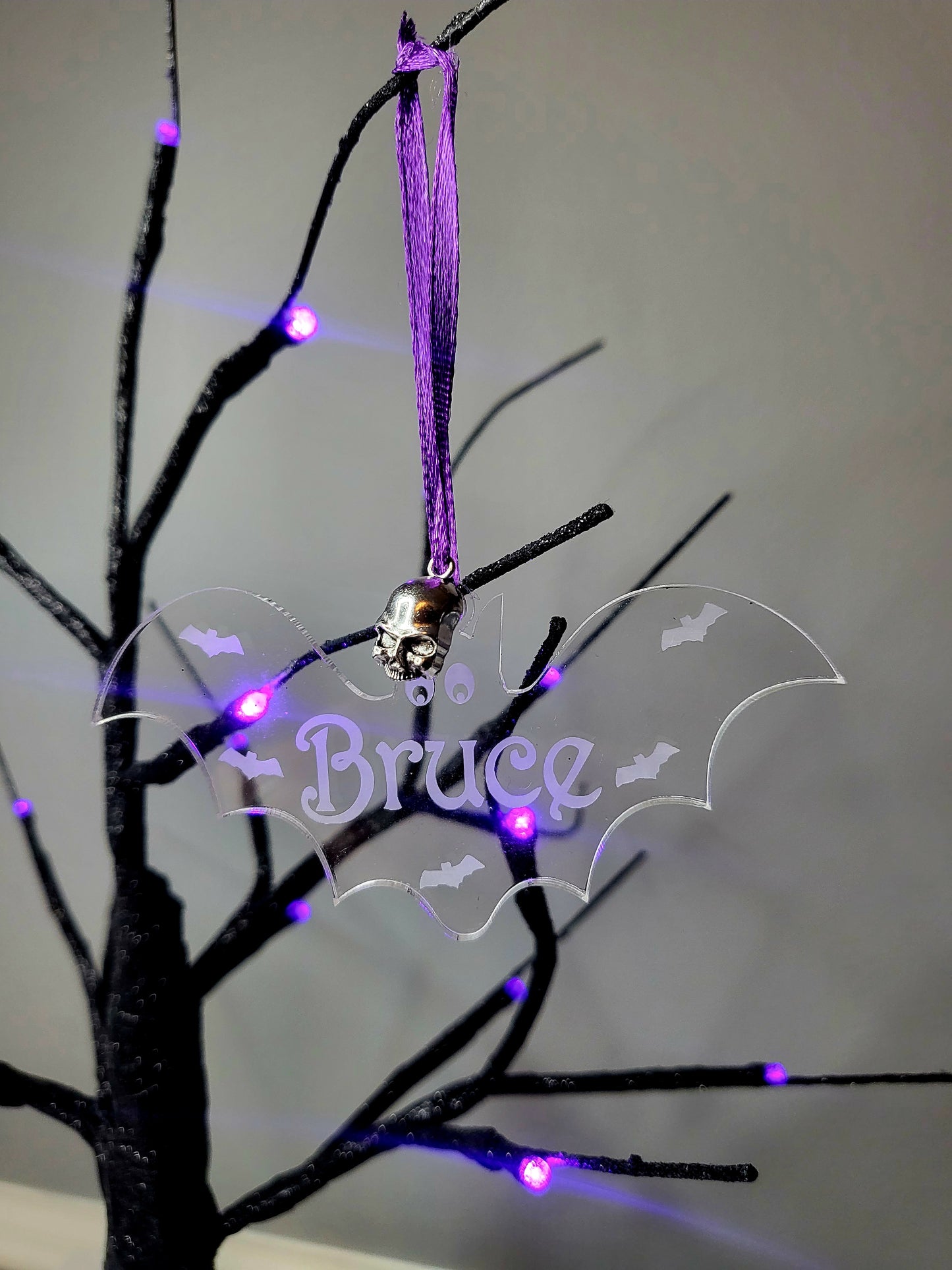 Personalised Halloween Bat Decoration