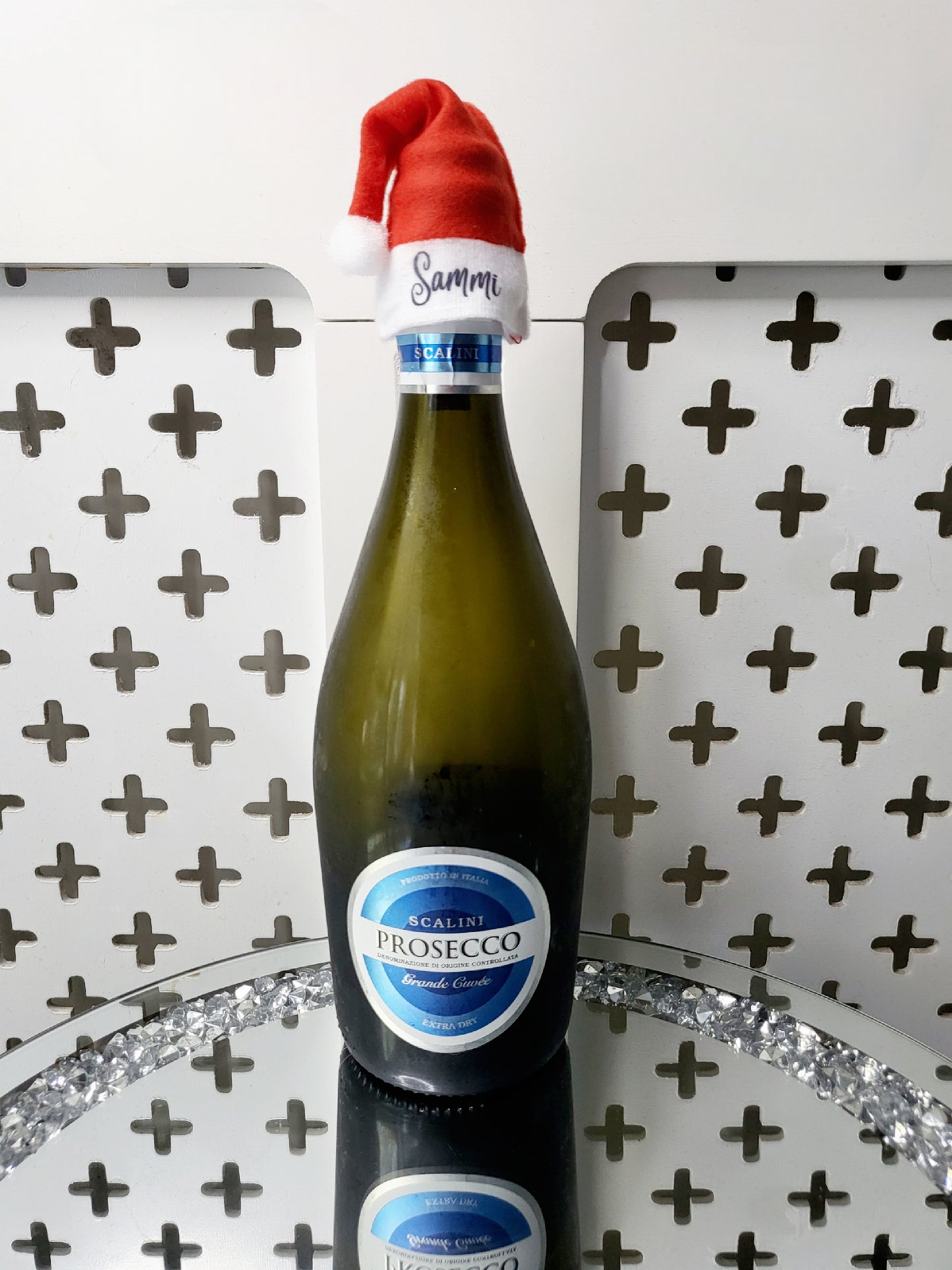 Personalised Santa Hat Bottle Topper