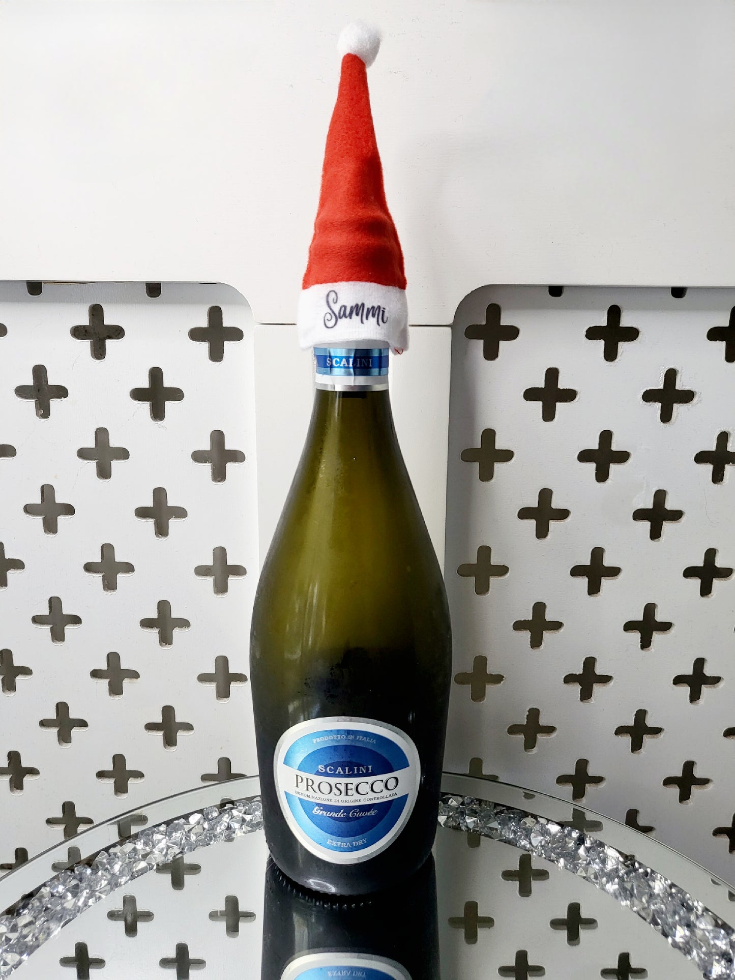 Personalised Santa Hat Bottle Topper