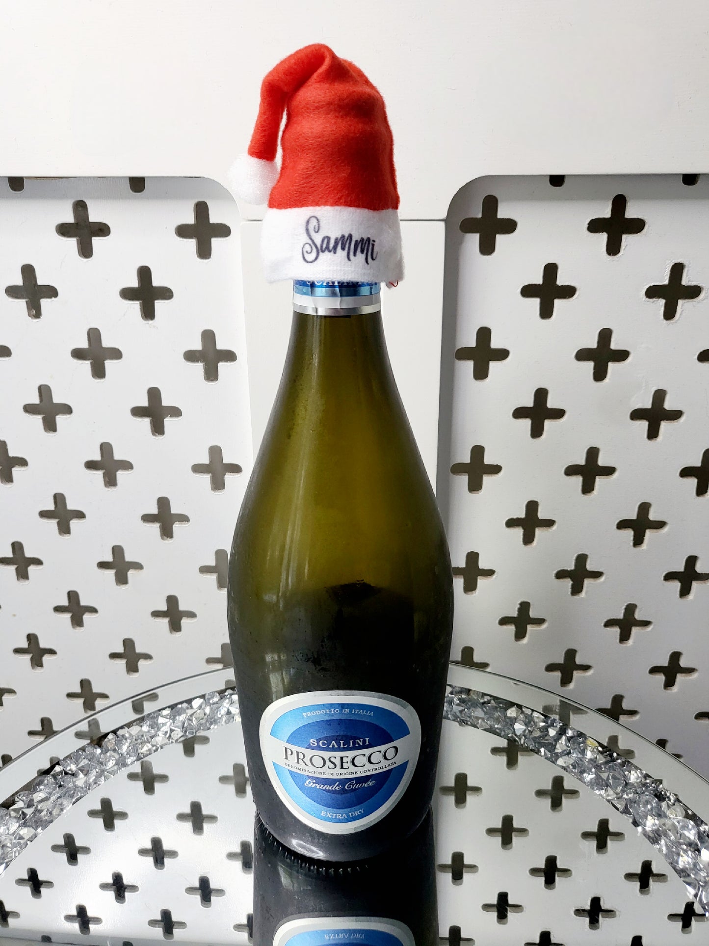 Personalised Santa Hat Bottle Topper