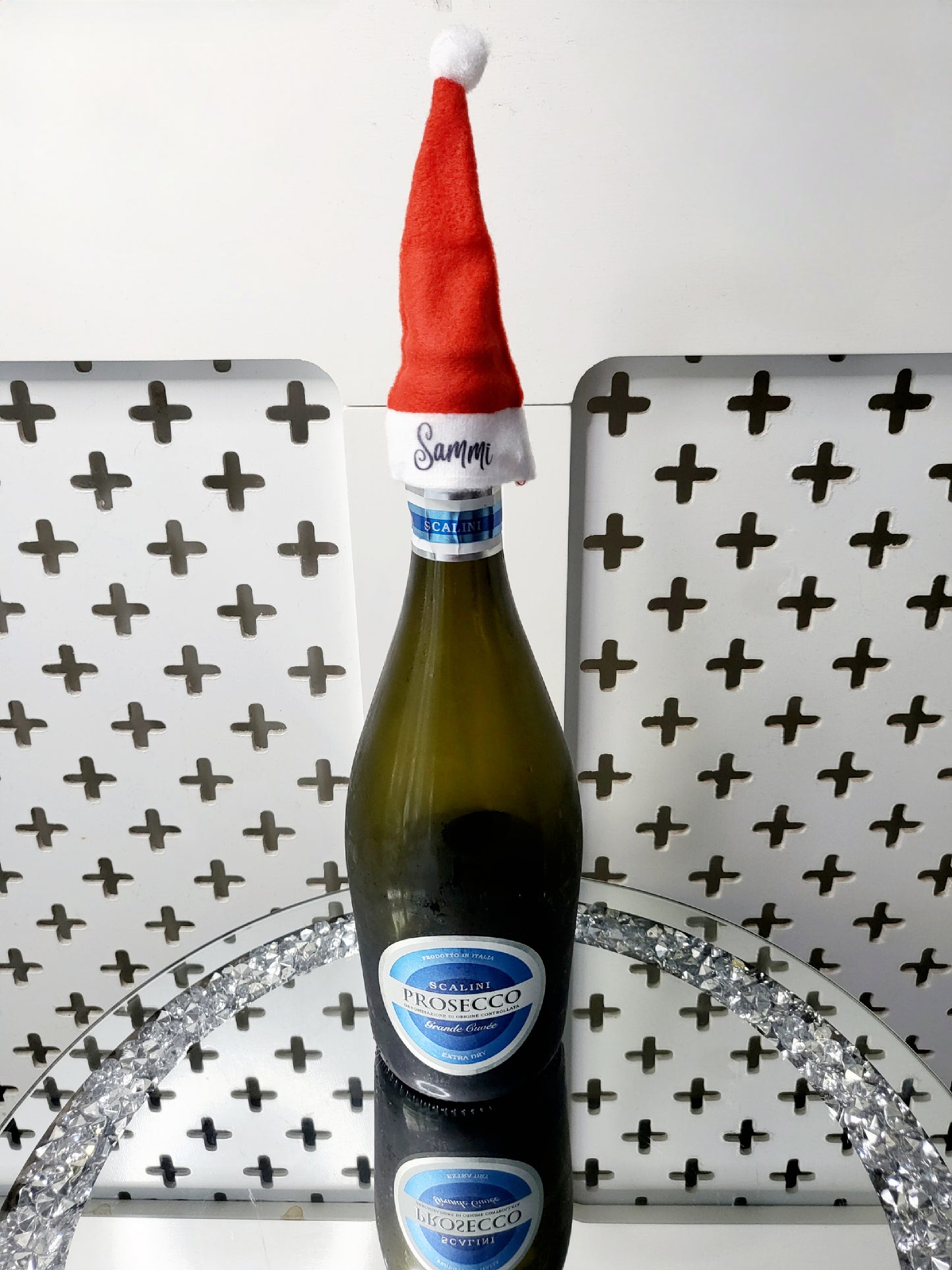 Personalised Santa Hat Bottle Topper