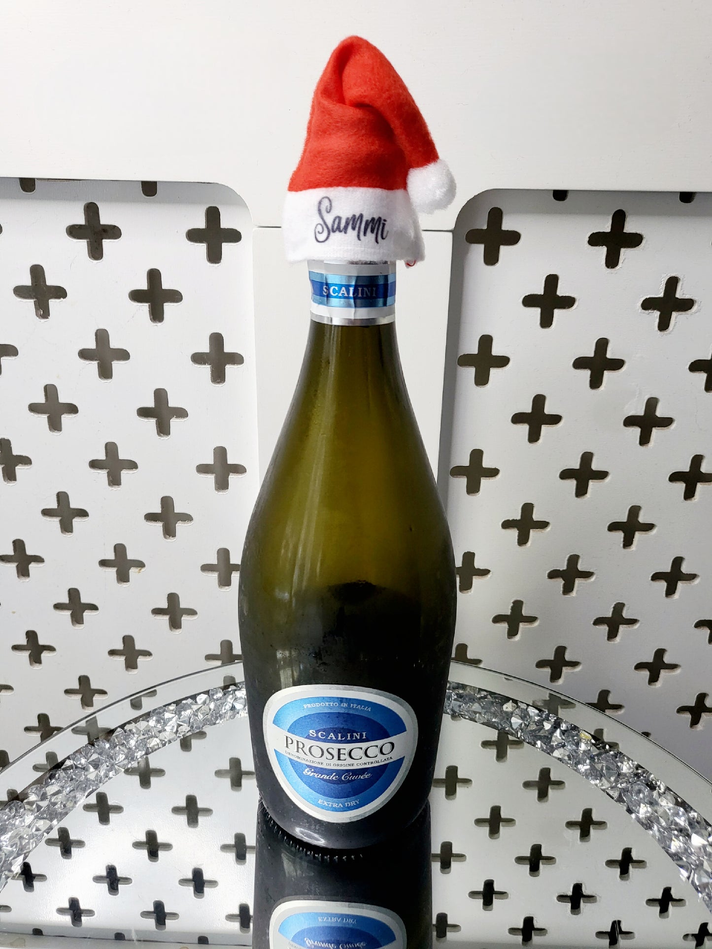 Personalised Santa Hat Bottle Topper