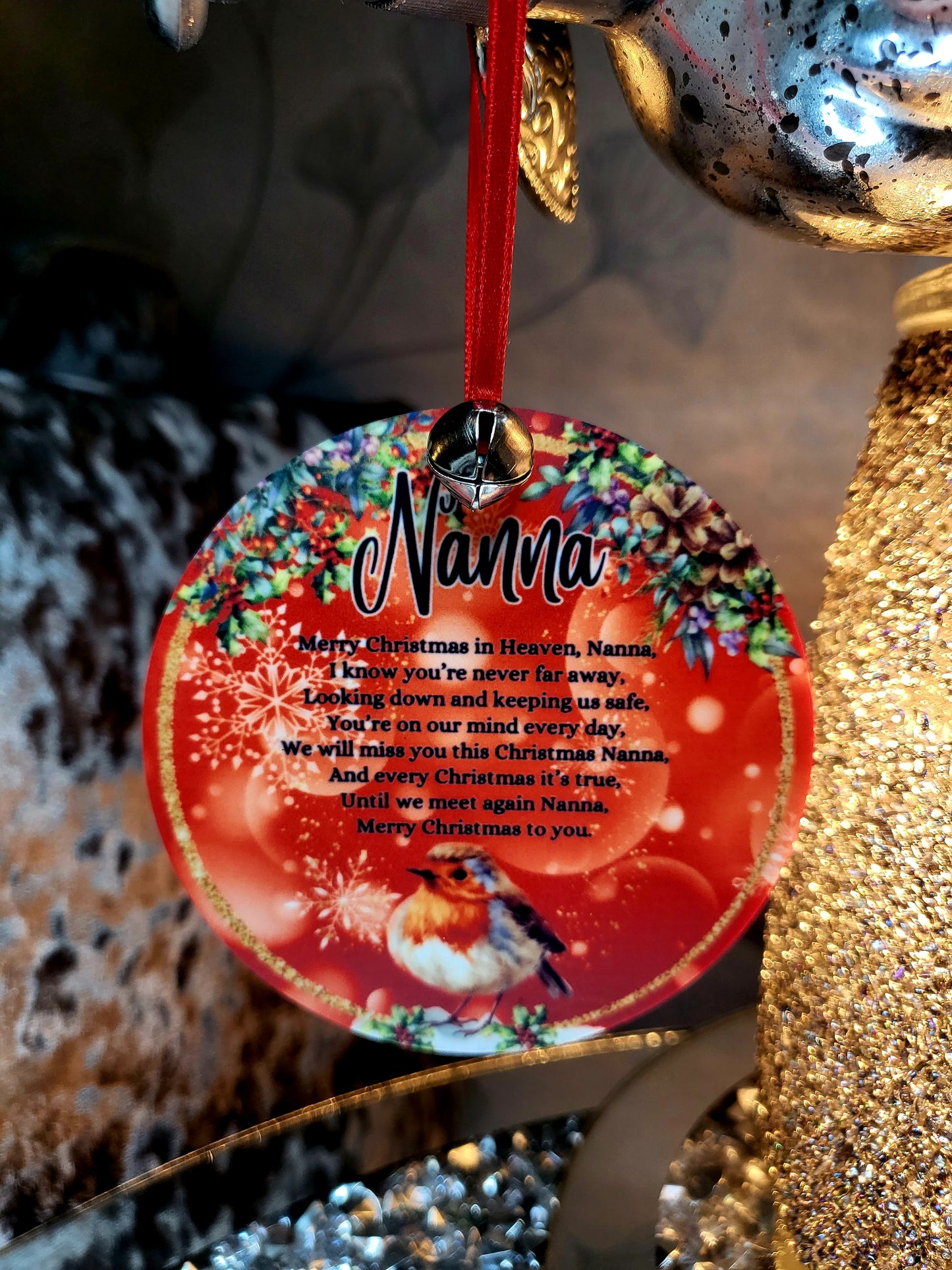 Personalised Memorial Christmas Bauble