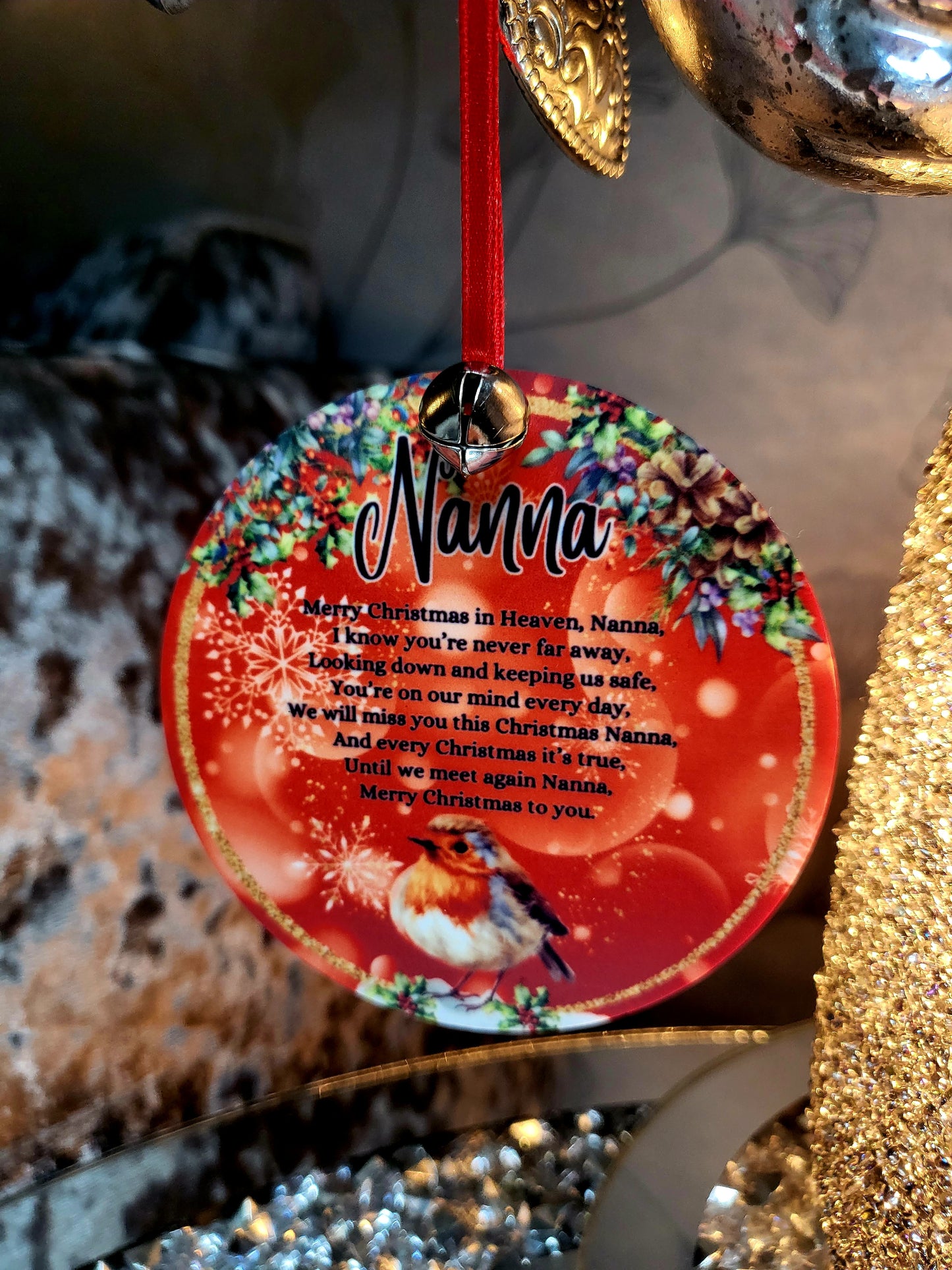 Personalised Memorial Christmas Bauble