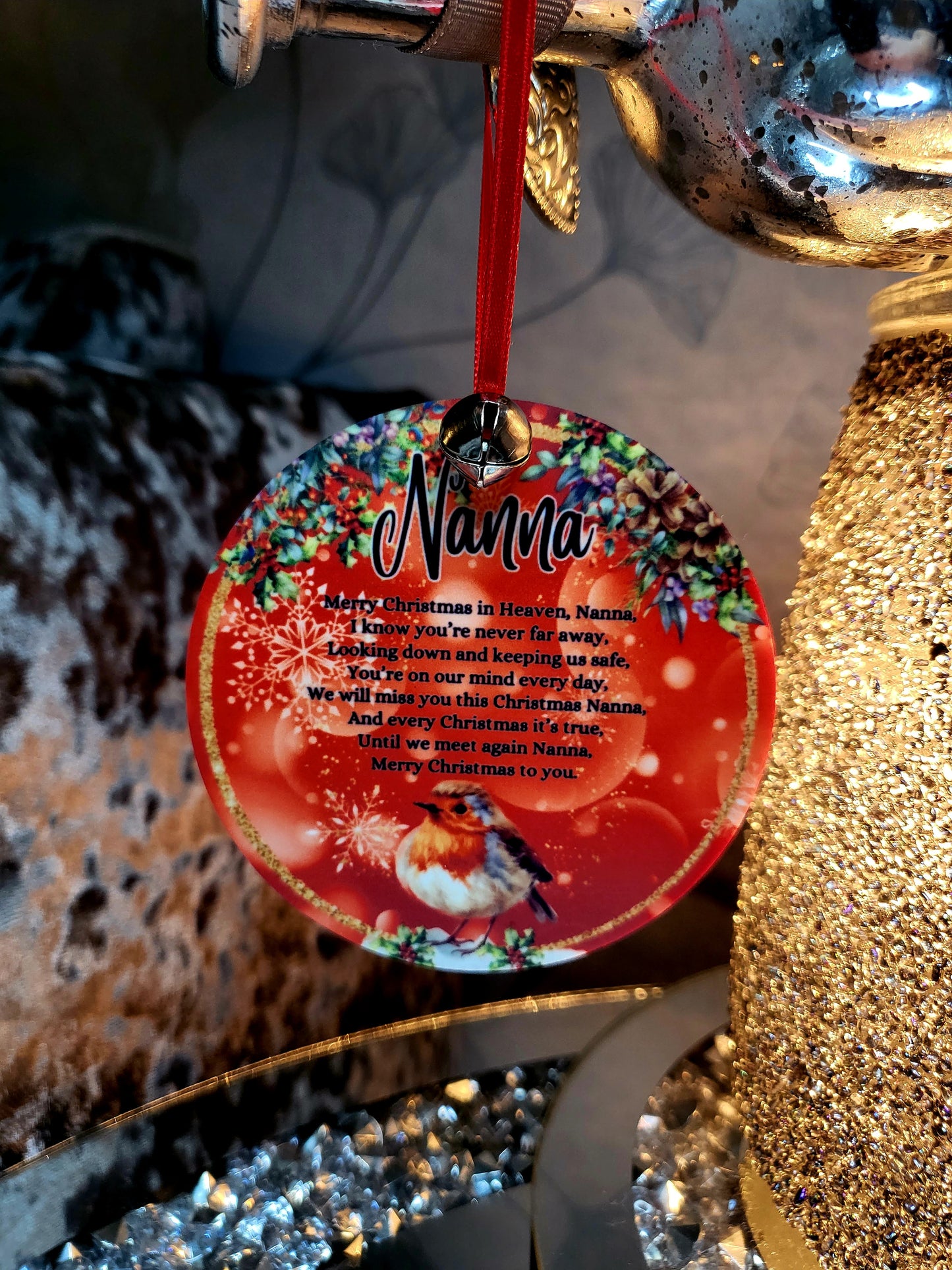 Personalised Memorial Christmas Bauble