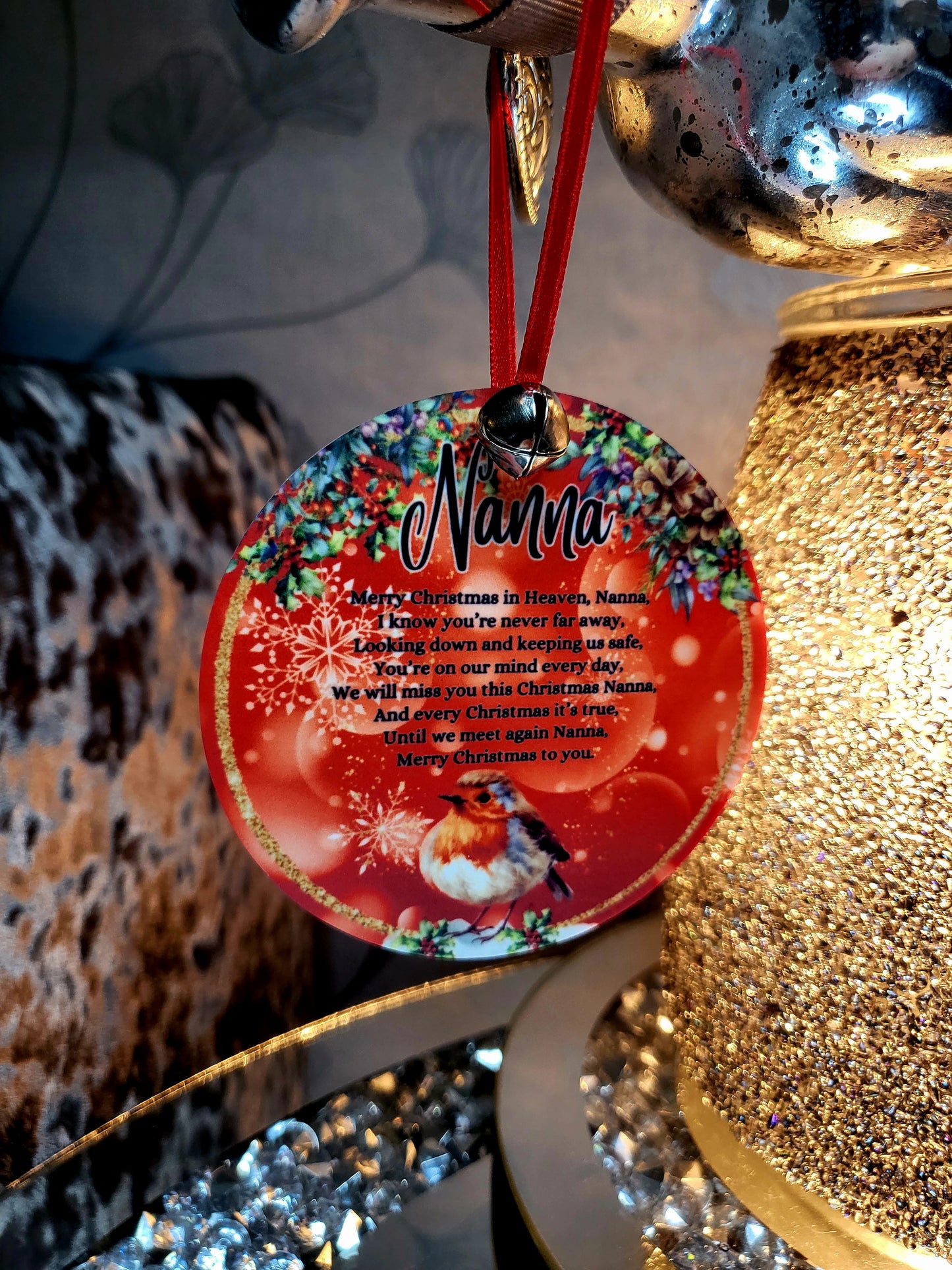 Personalised Memorial Christmas Bauble