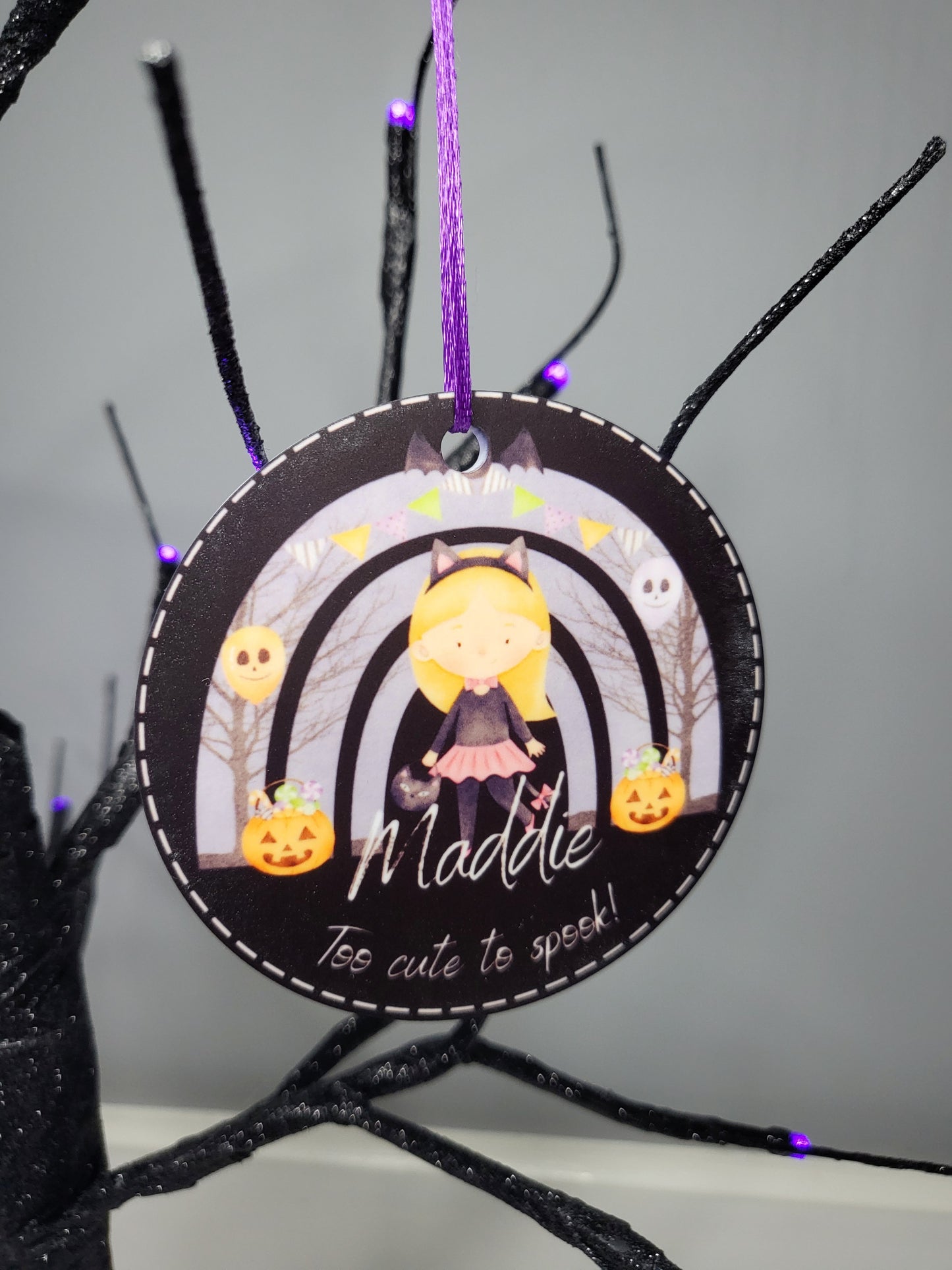 Personalised Halloween Bauble