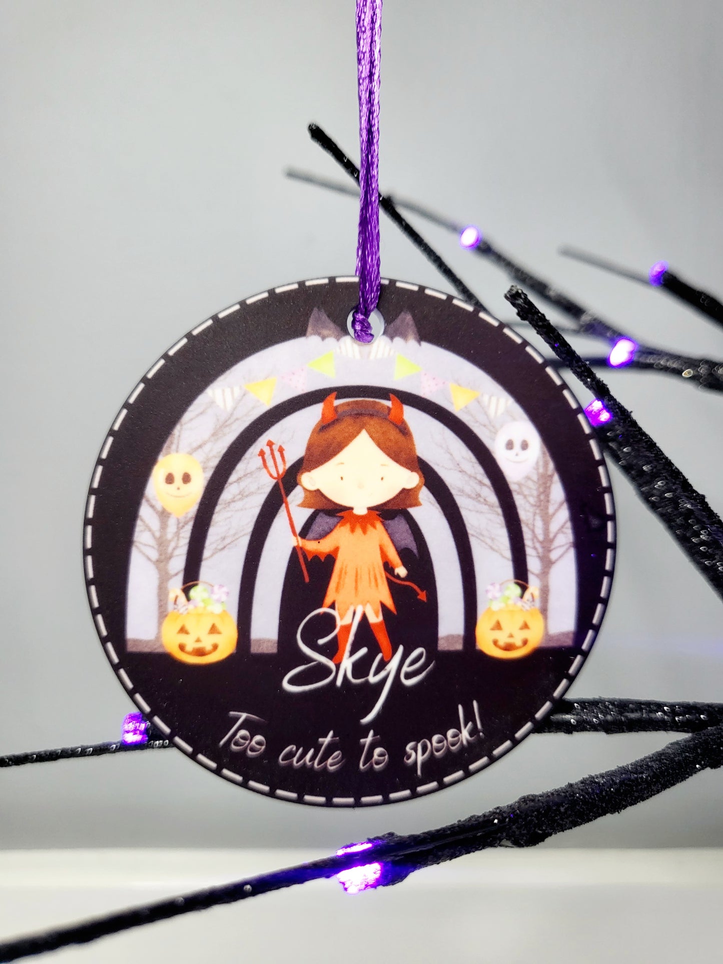 Personalised Halloween Bauble