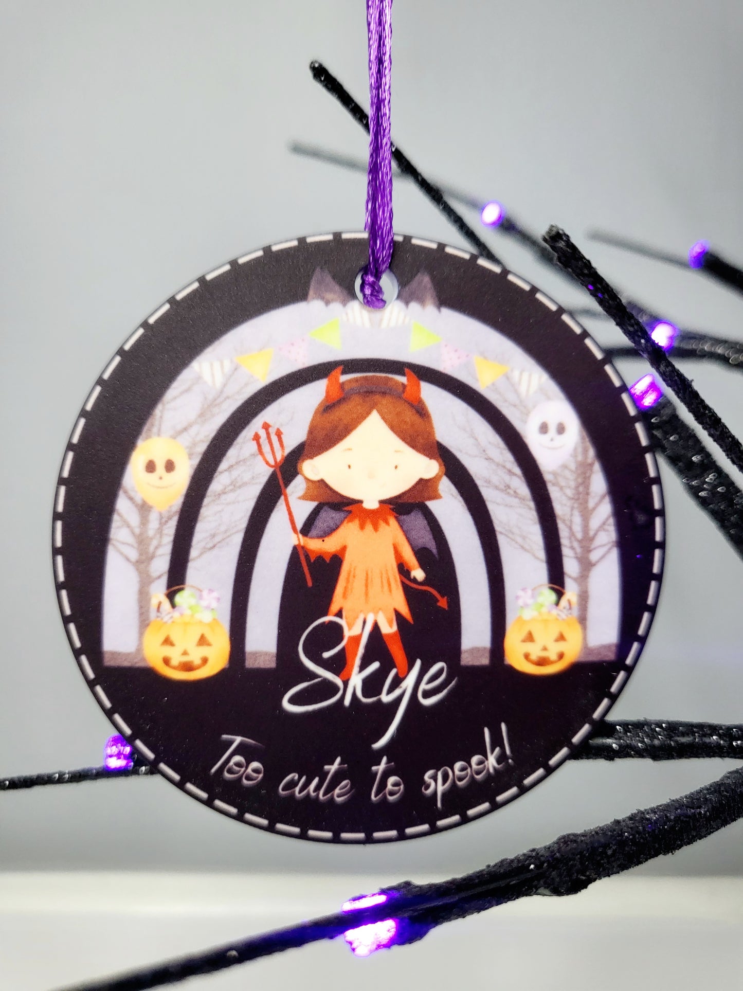 Personalised Halloween Bauble