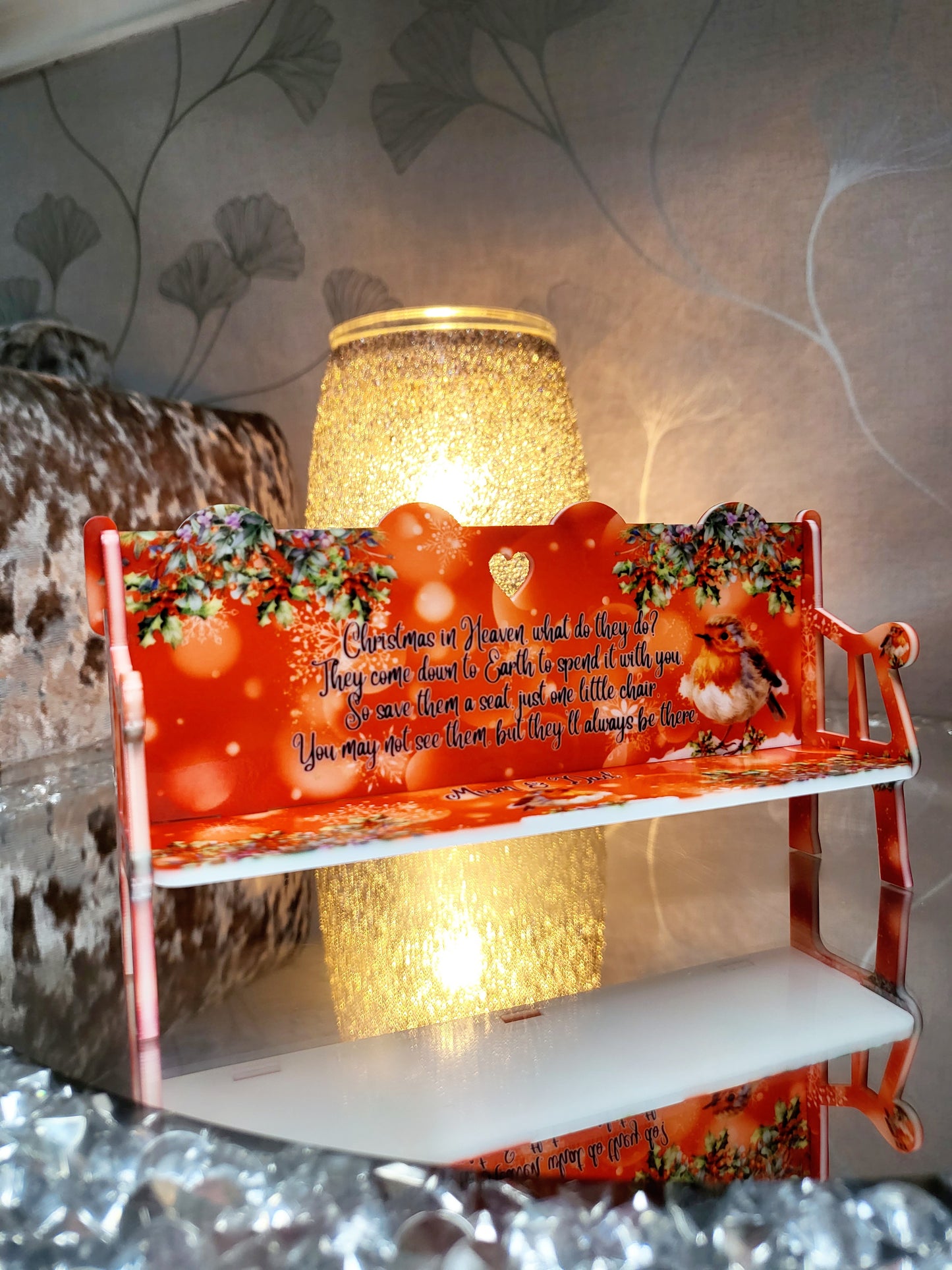 Personalised Memorial Christmas Bench - Acrylic