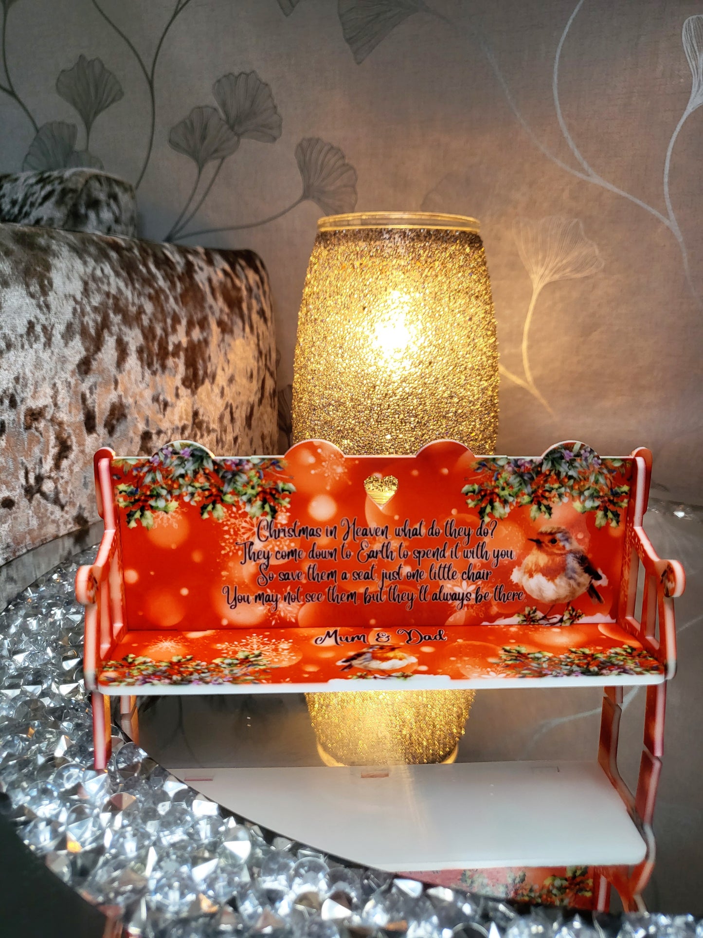 Personalised Memorial Christmas Bench - Acrylic