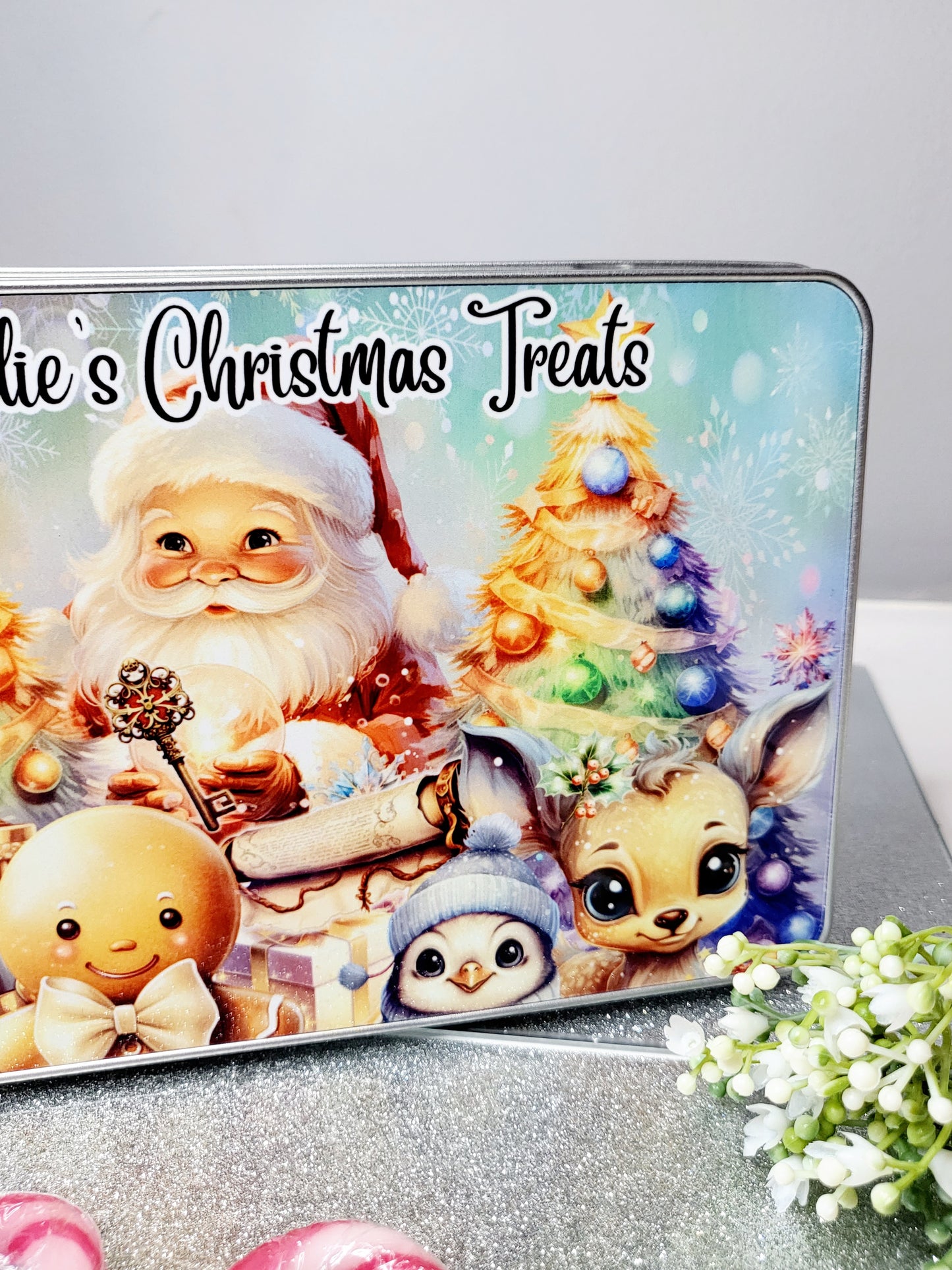 Personalised Christmas Tin