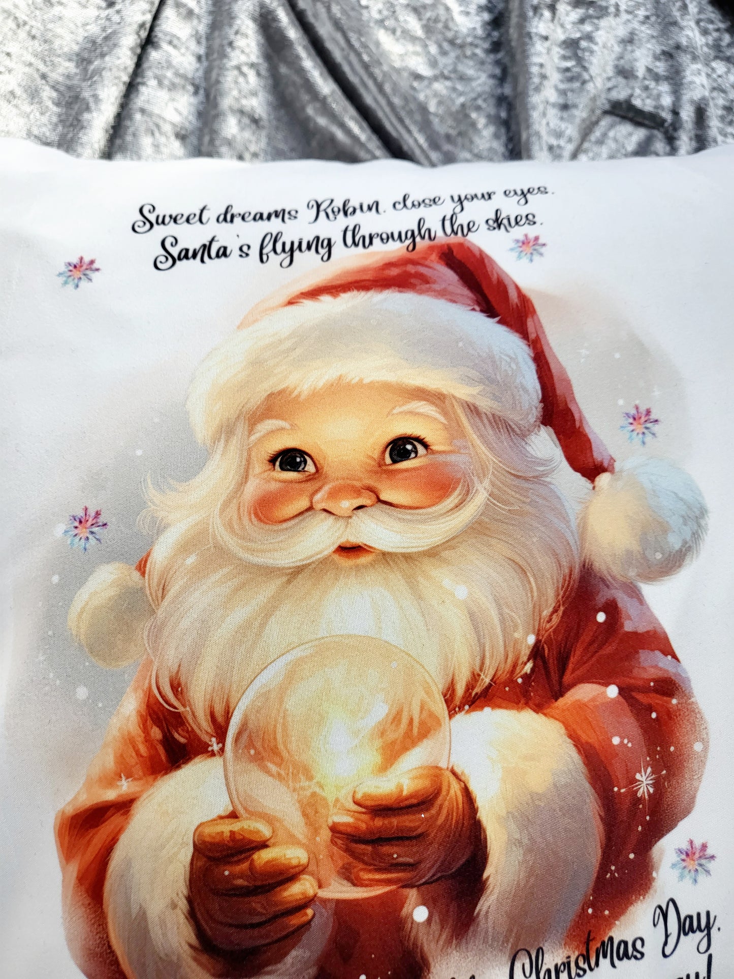 Personalised Christmas Eve Pillowcase - Santa