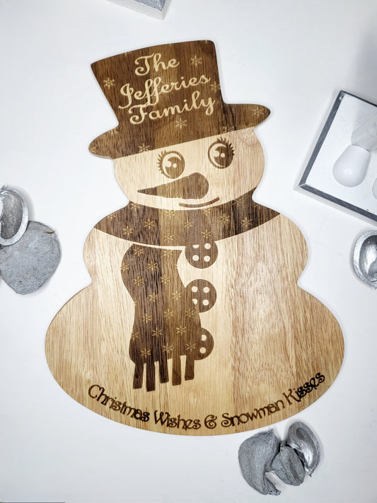 Personalised Snowman Board