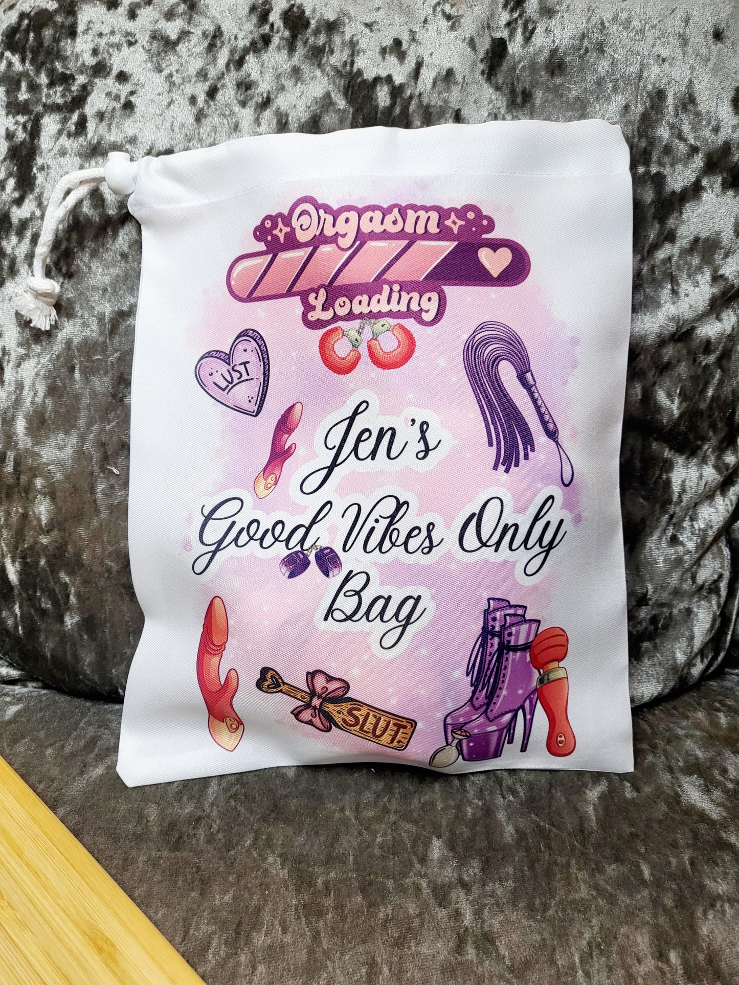 Personalised Sex Toy Storage Bag