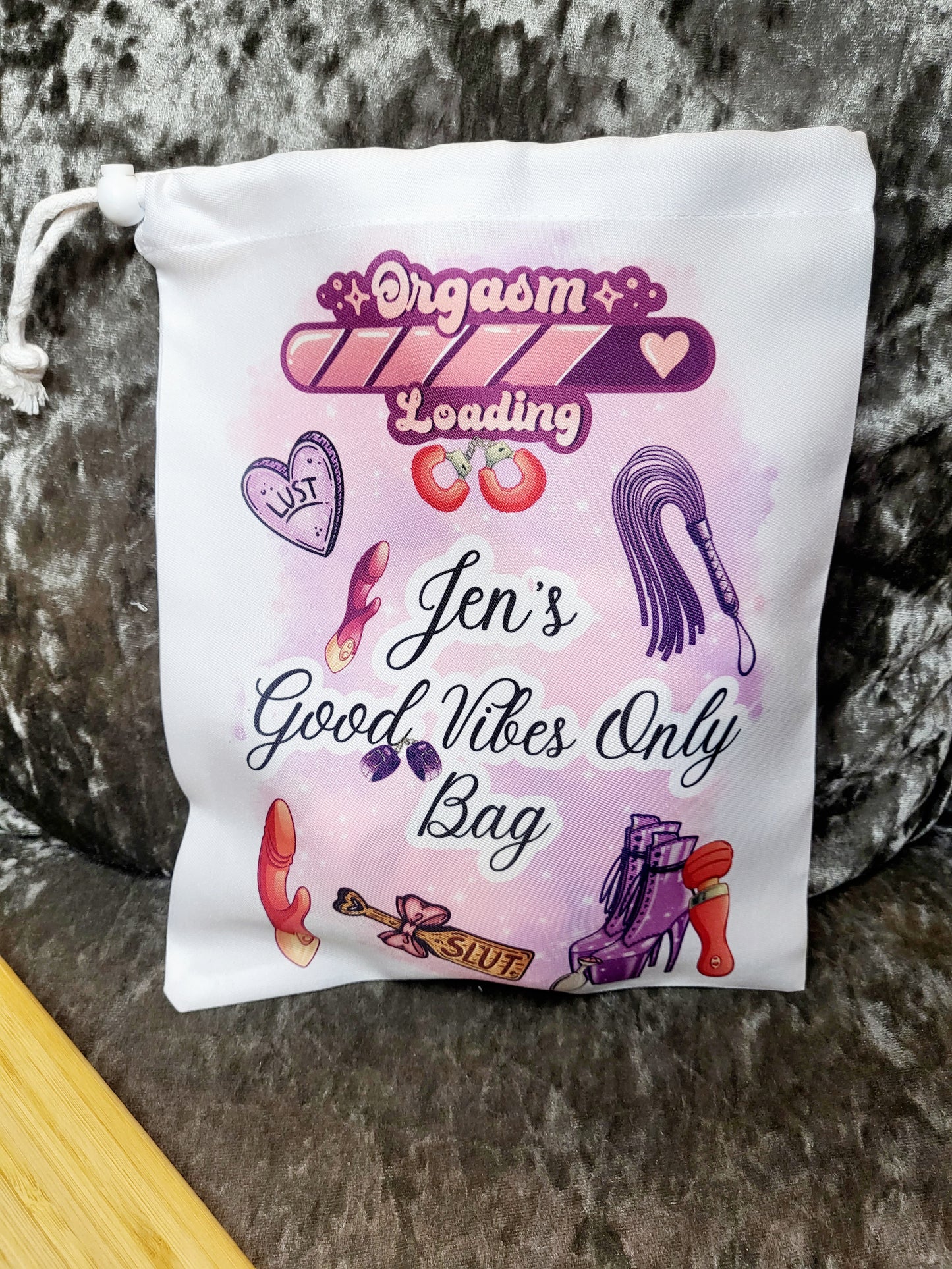 Personalised Sex Toy Storage Bag