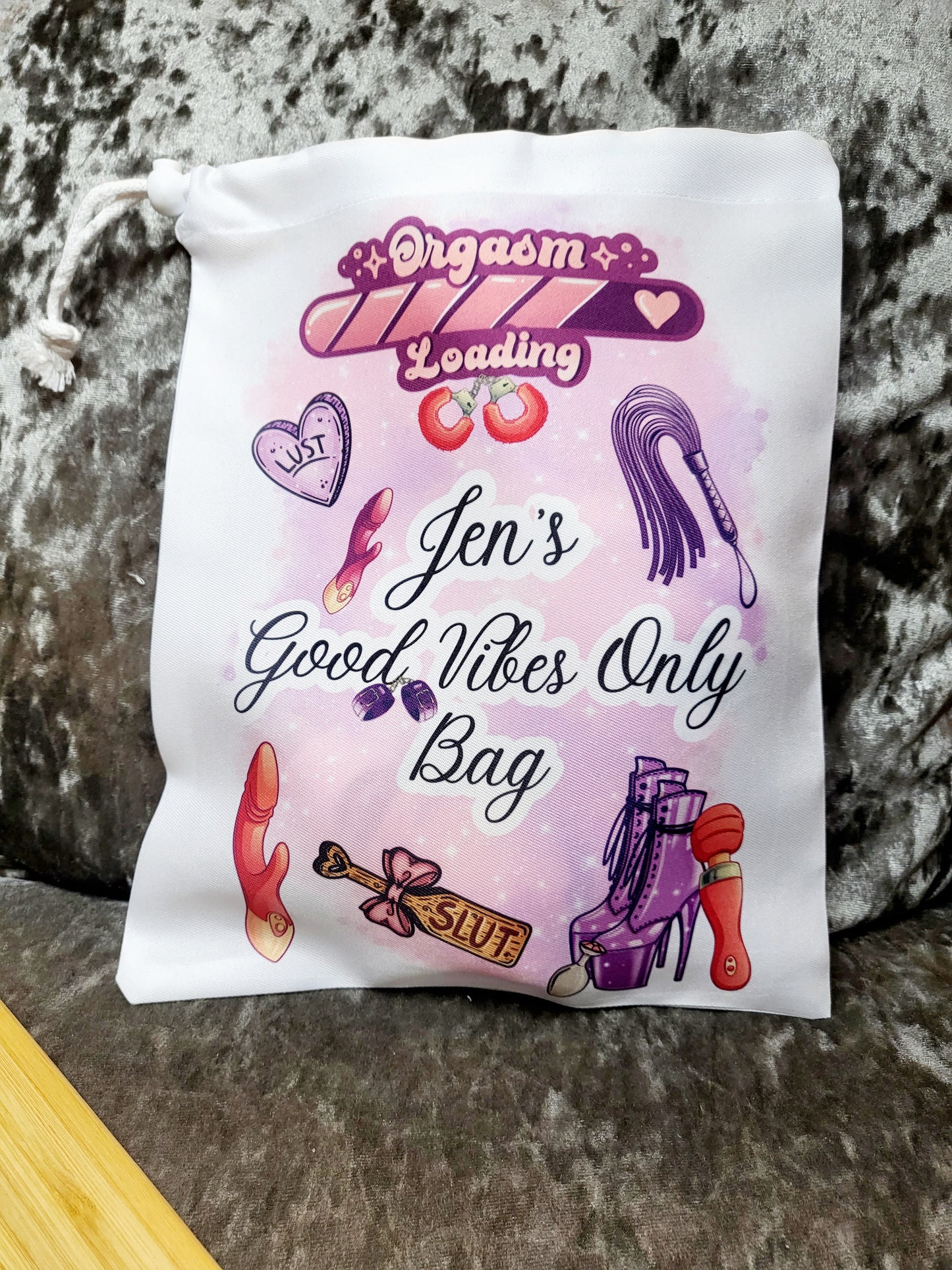 Personalised Sex Toy Storage Bag