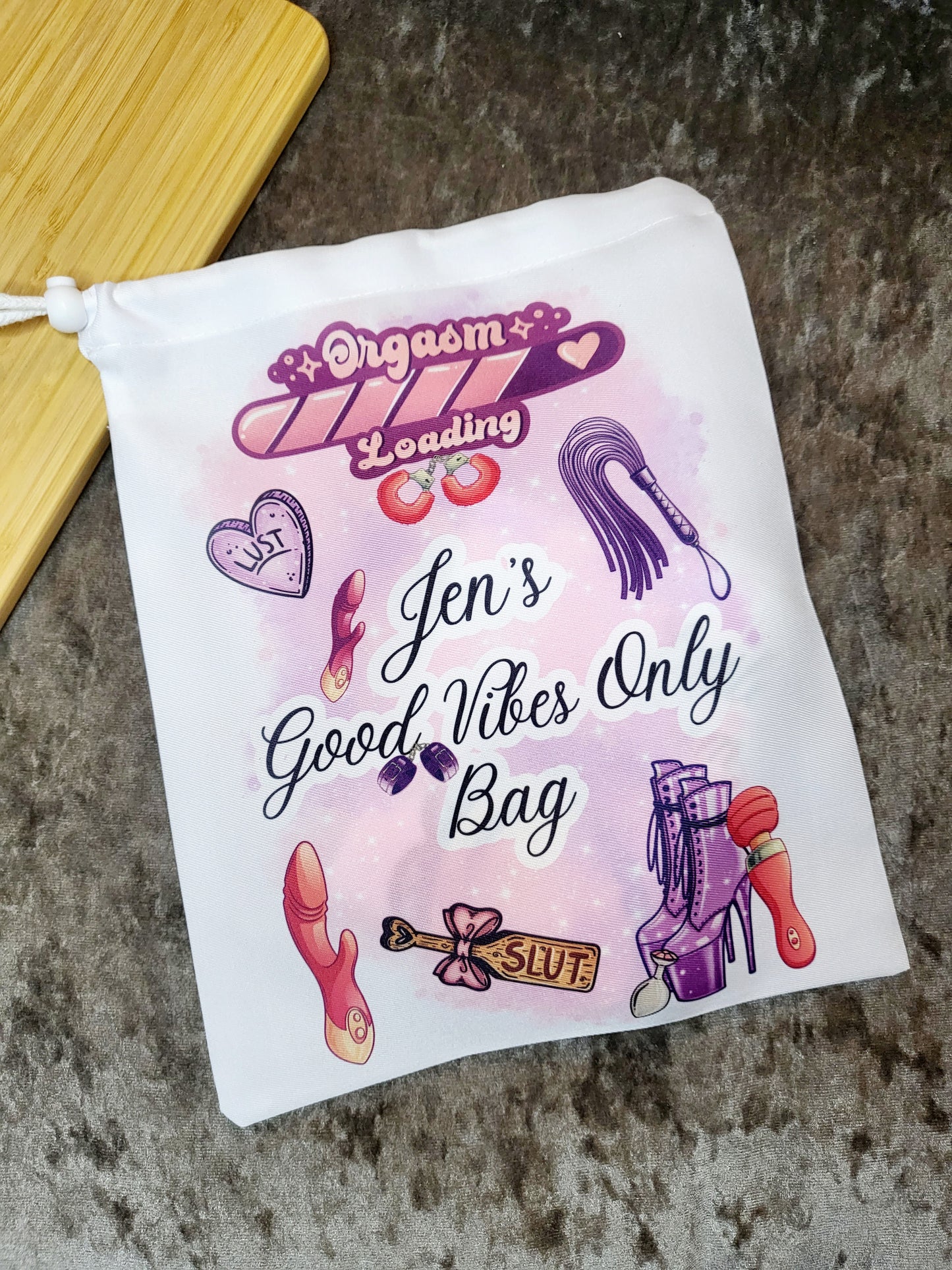 Personalised Sex Toy Storage Bag