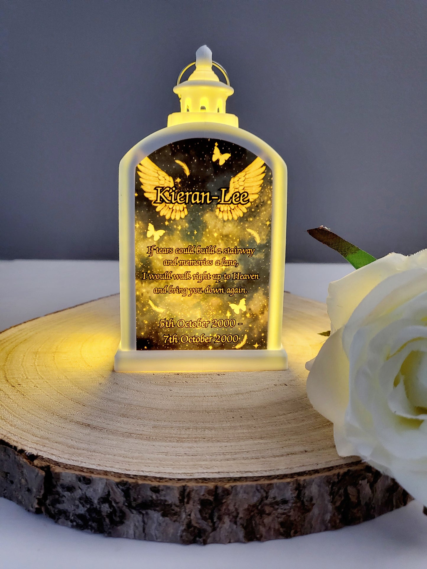 Personalised Memorial LED Lantern