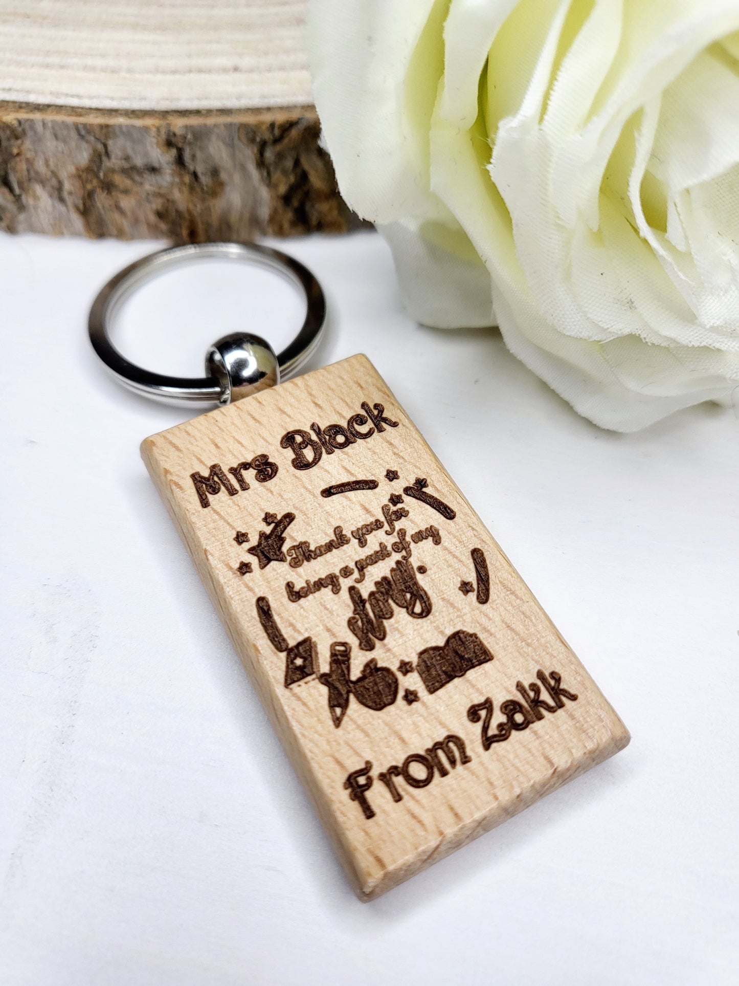 Personalised Teacher's Keychain