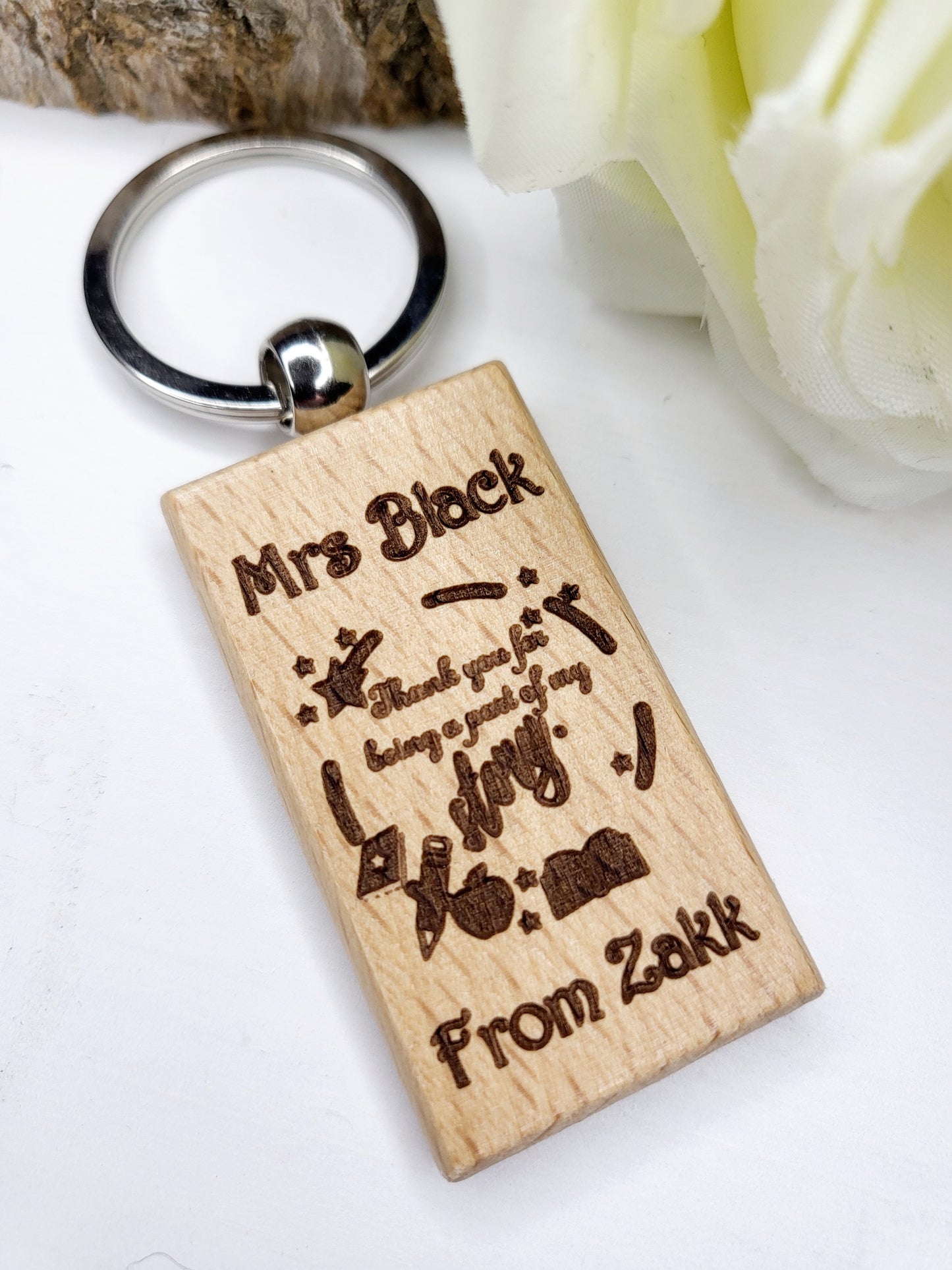 Personalised Teacher's Keychain