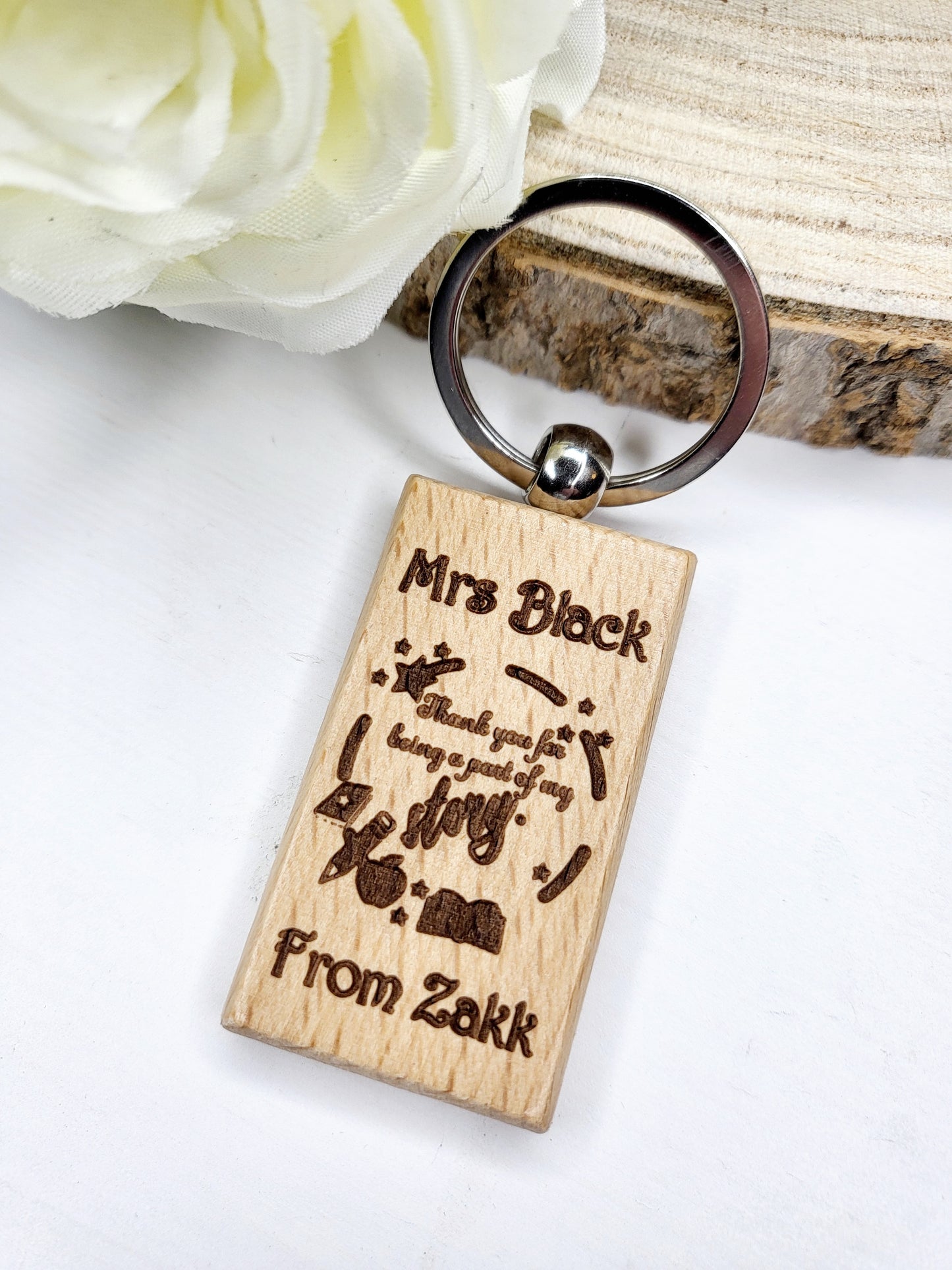 Personalised Teacher's Keychain