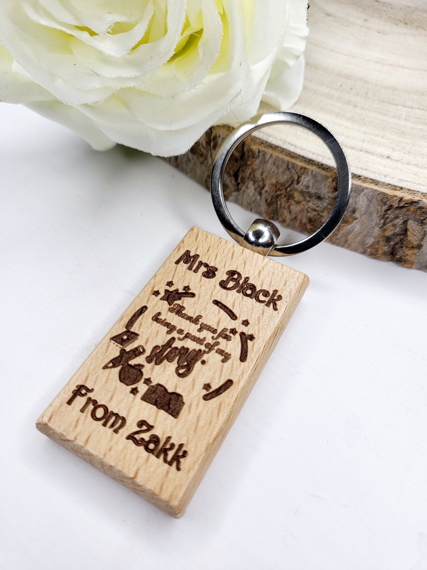 Personalised Teacher's Keychain