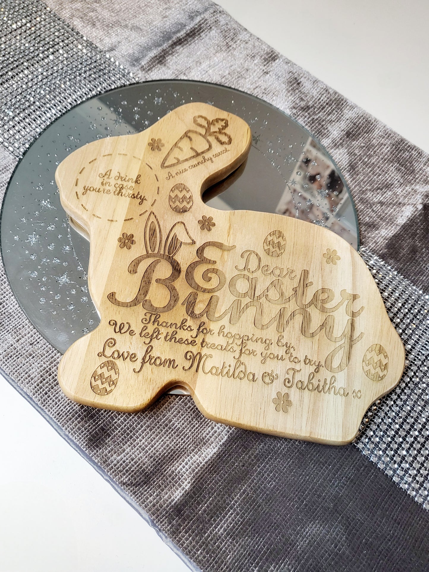 Personalised Easter Bunny Treat Board