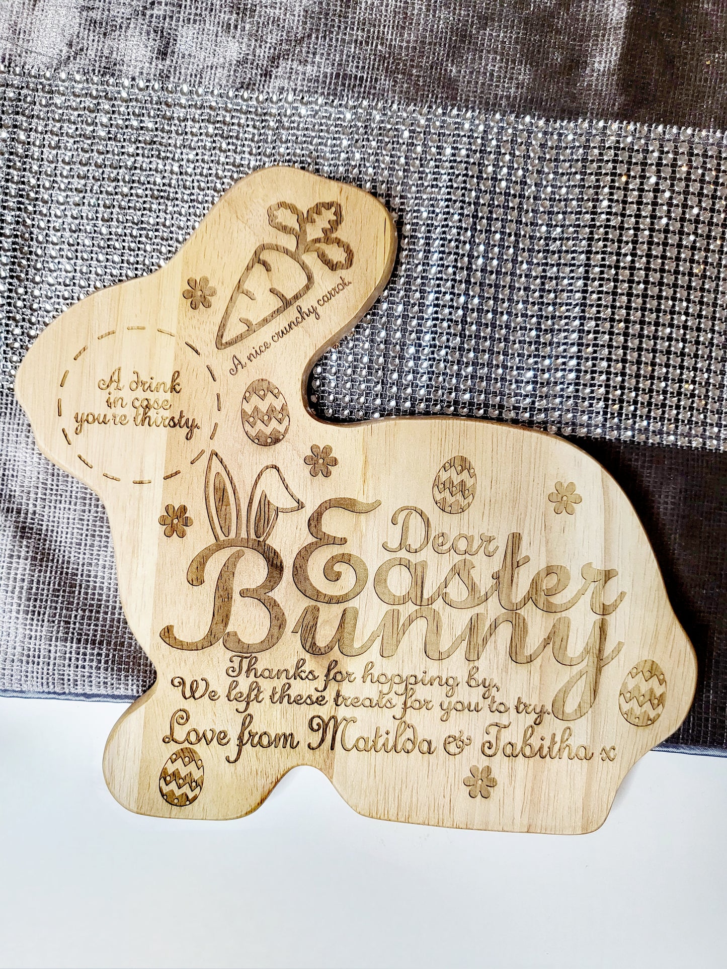 Personalised Easter Bunny Treat Board