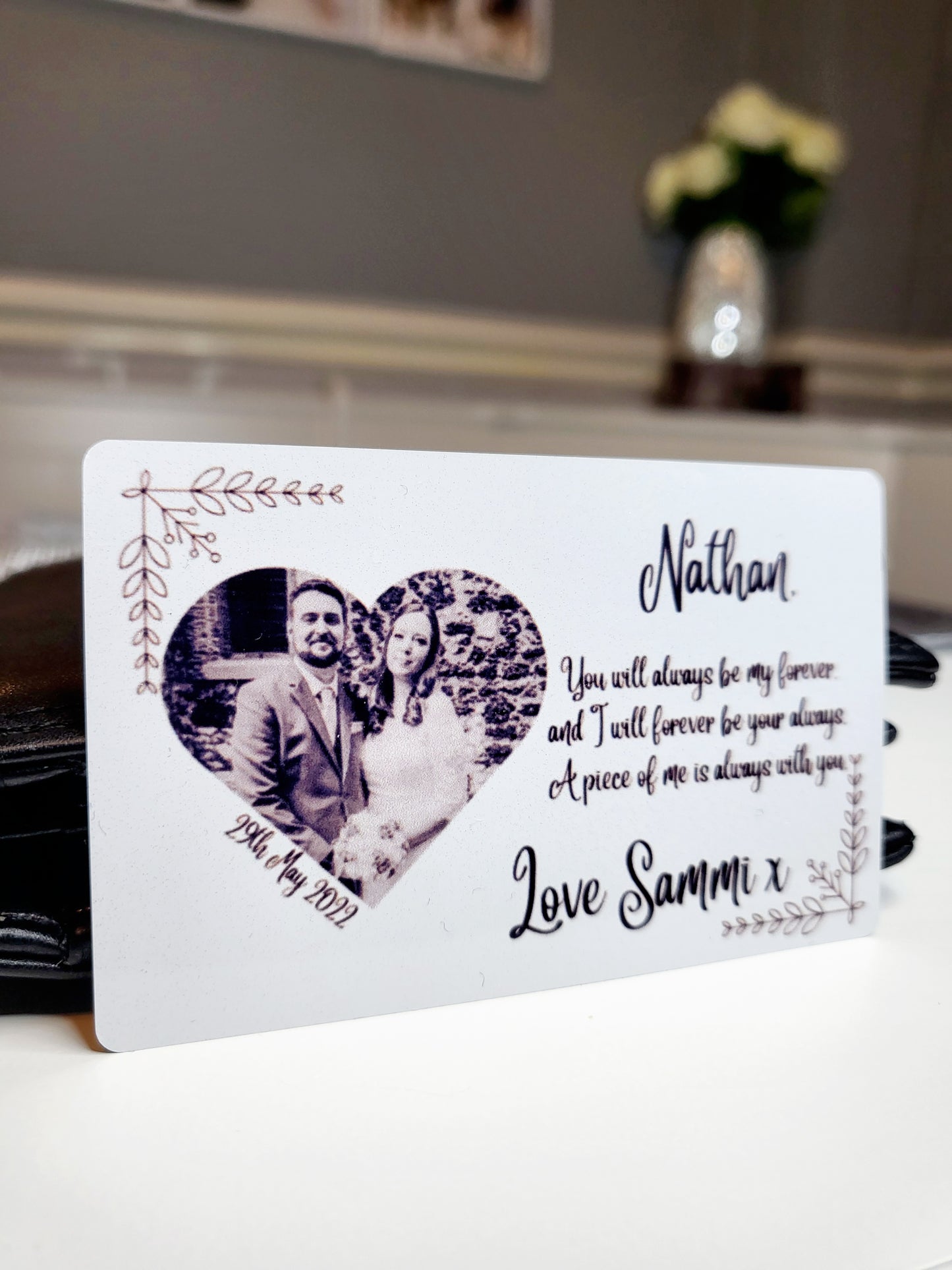 Personalised Wallet/Purse Card - Any Photo & Text