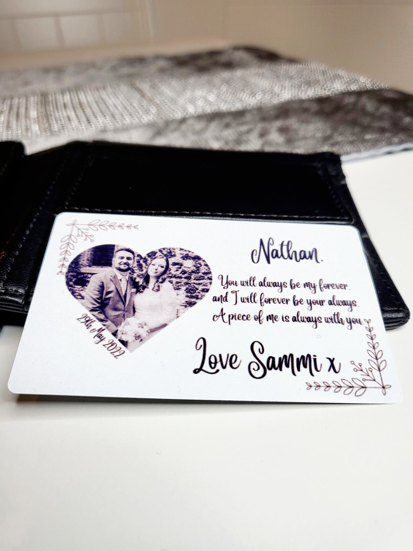 Personalised Wallet/Purse Card - Any Photo & Text