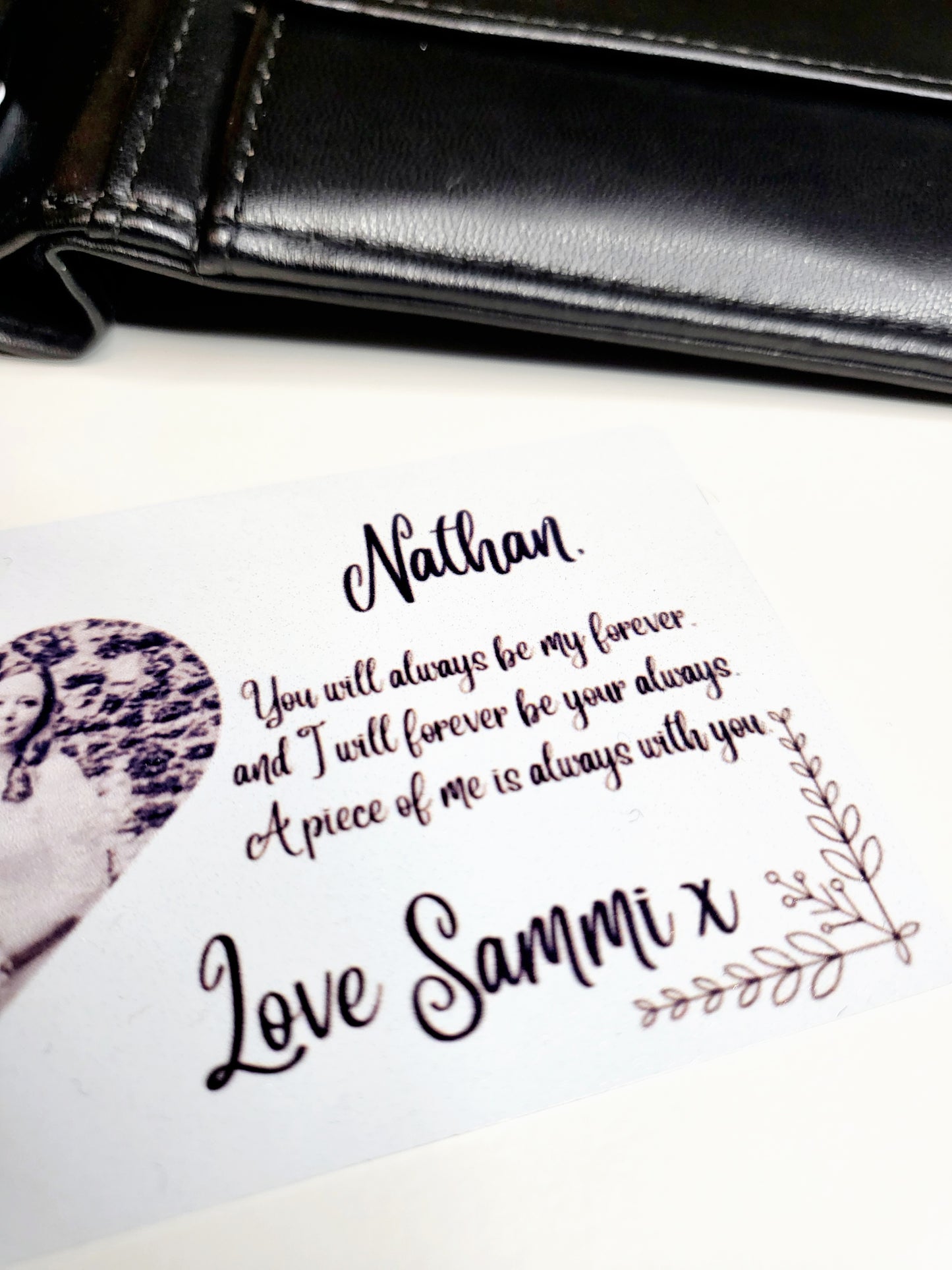 Personalised Wallet/Purse Card - Any Photo & Text