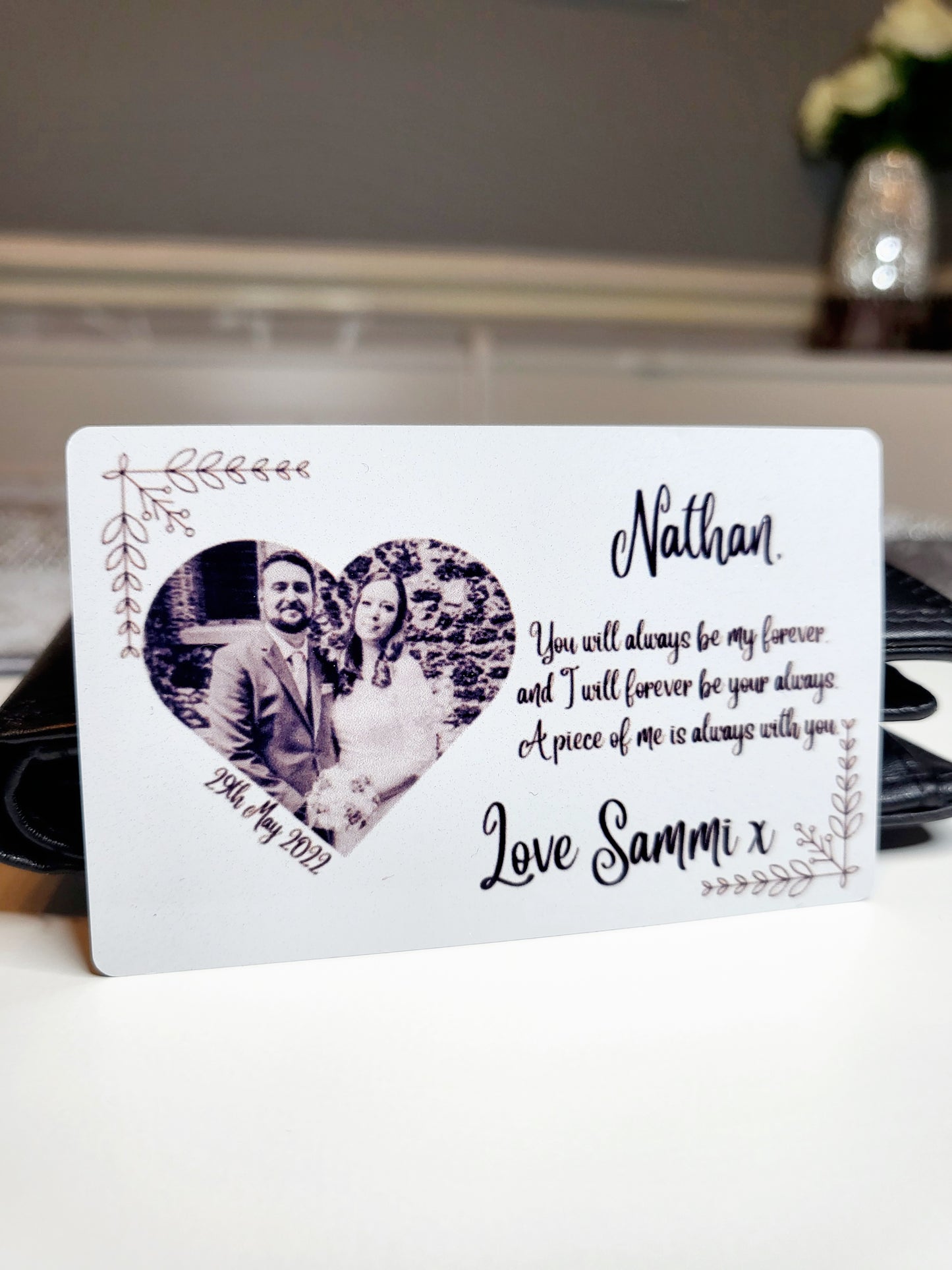 Personalised Wallet/Purse Card - Any Photo & Text