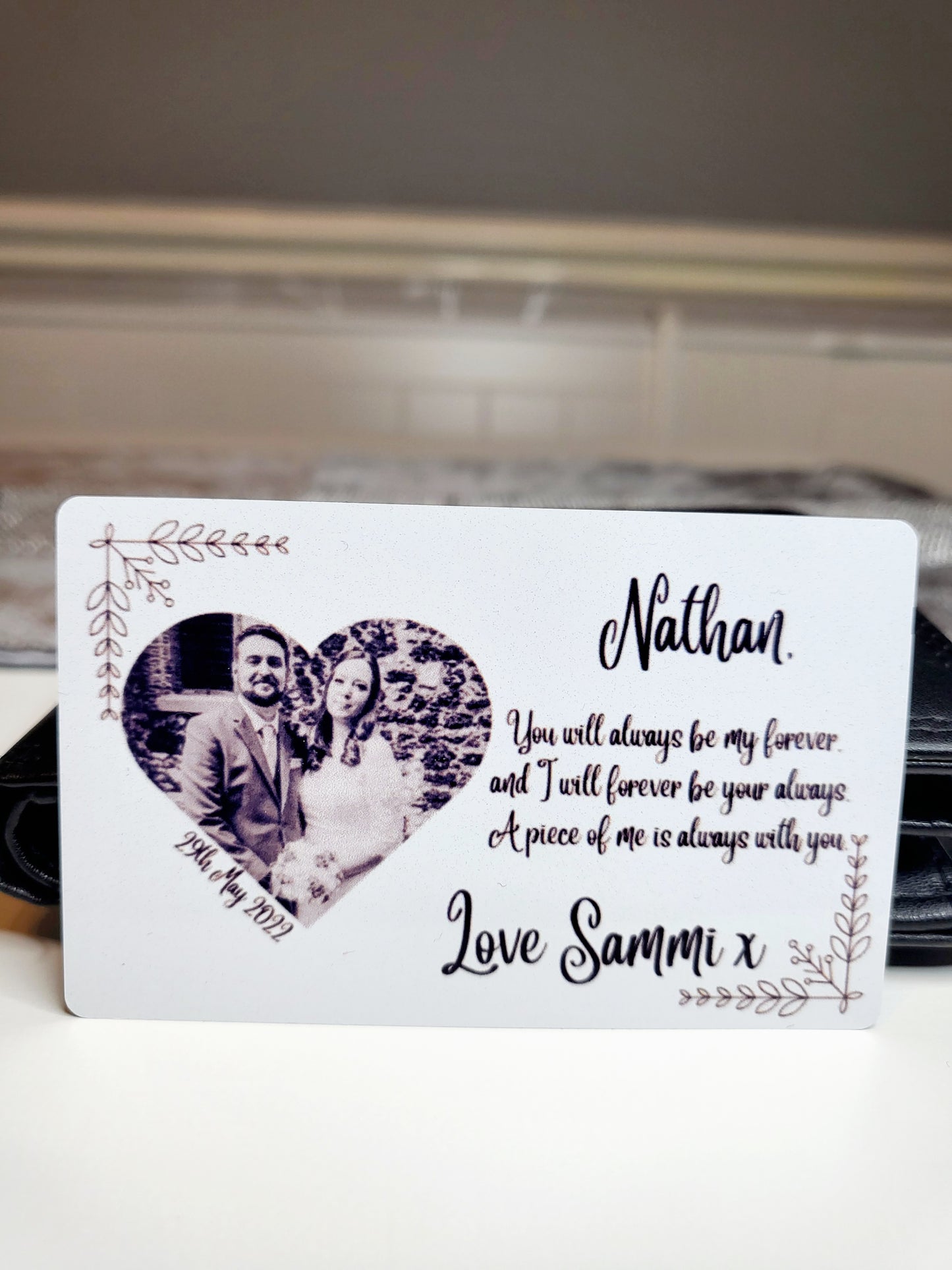 Personalised Wallet/Purse Card - Any Photo & Text