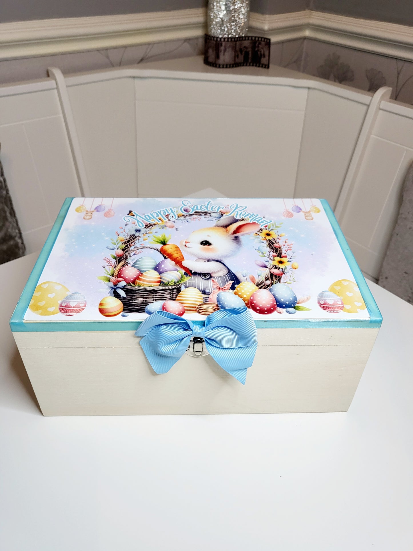 Personalised Easter Box - Boy or Girl Bunny