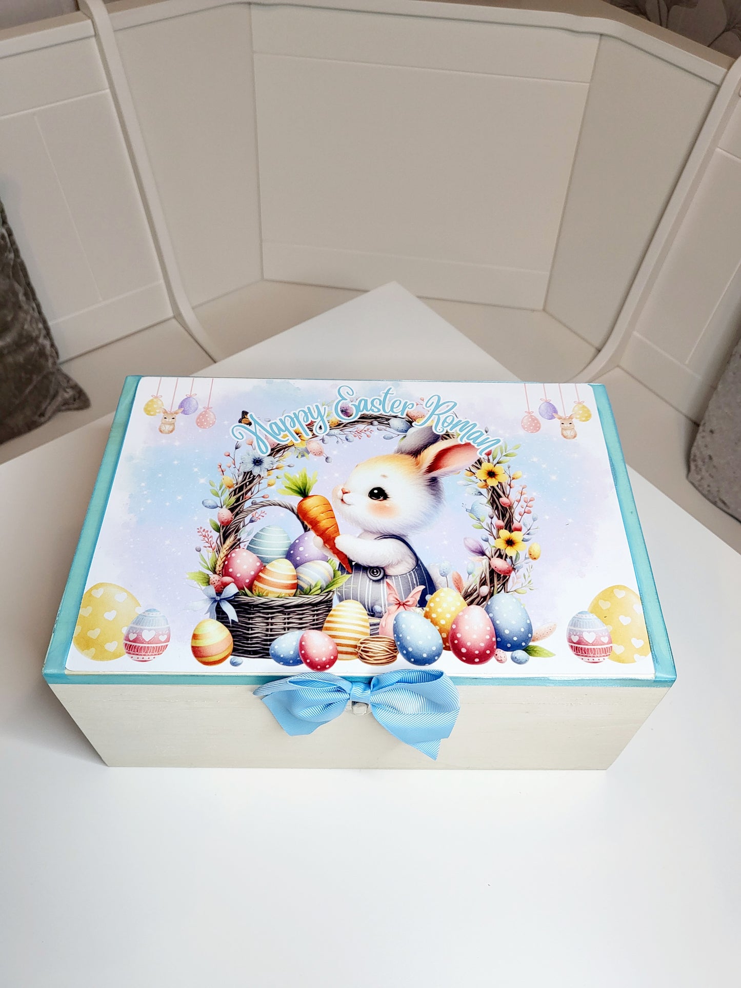 Personalised Easter Box - Boy or Girl Bunny