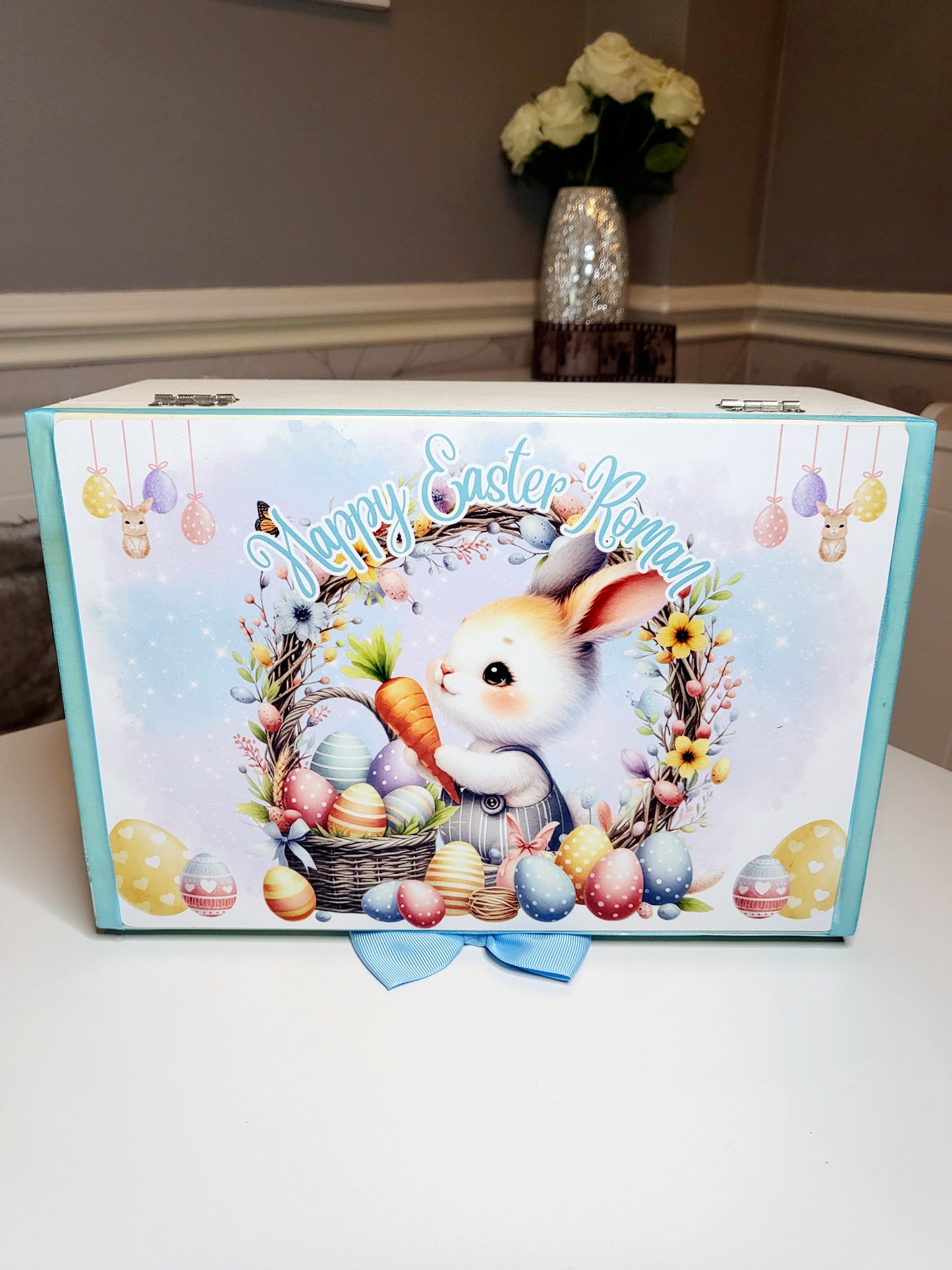 Personalised Easter Box - Boy or Girl Bunny