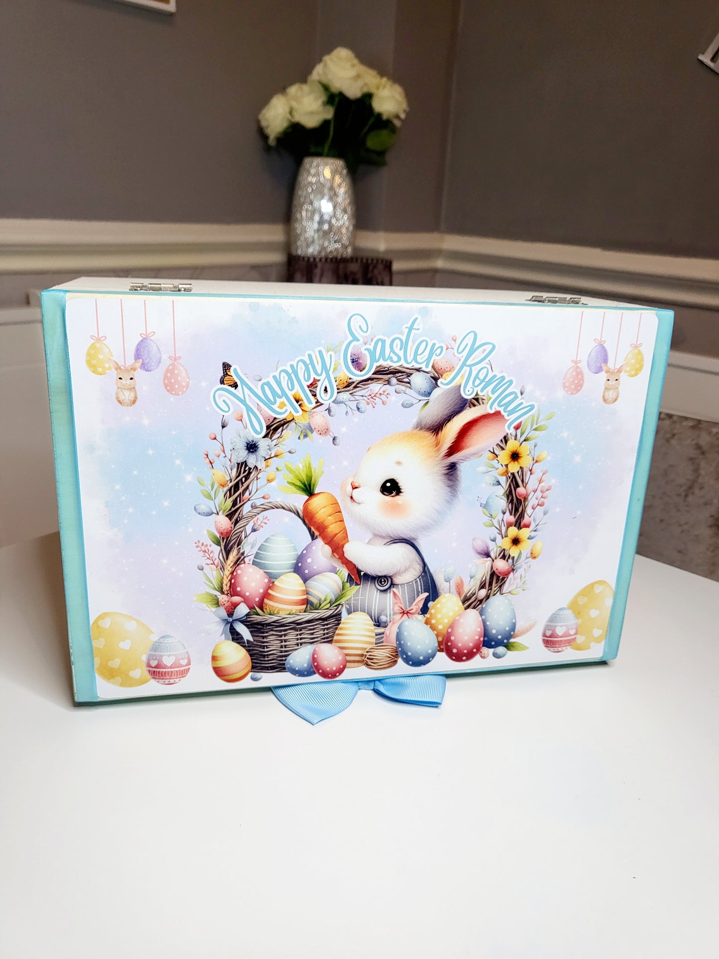 Personalised Easter Box - Boy or Girl Bunny